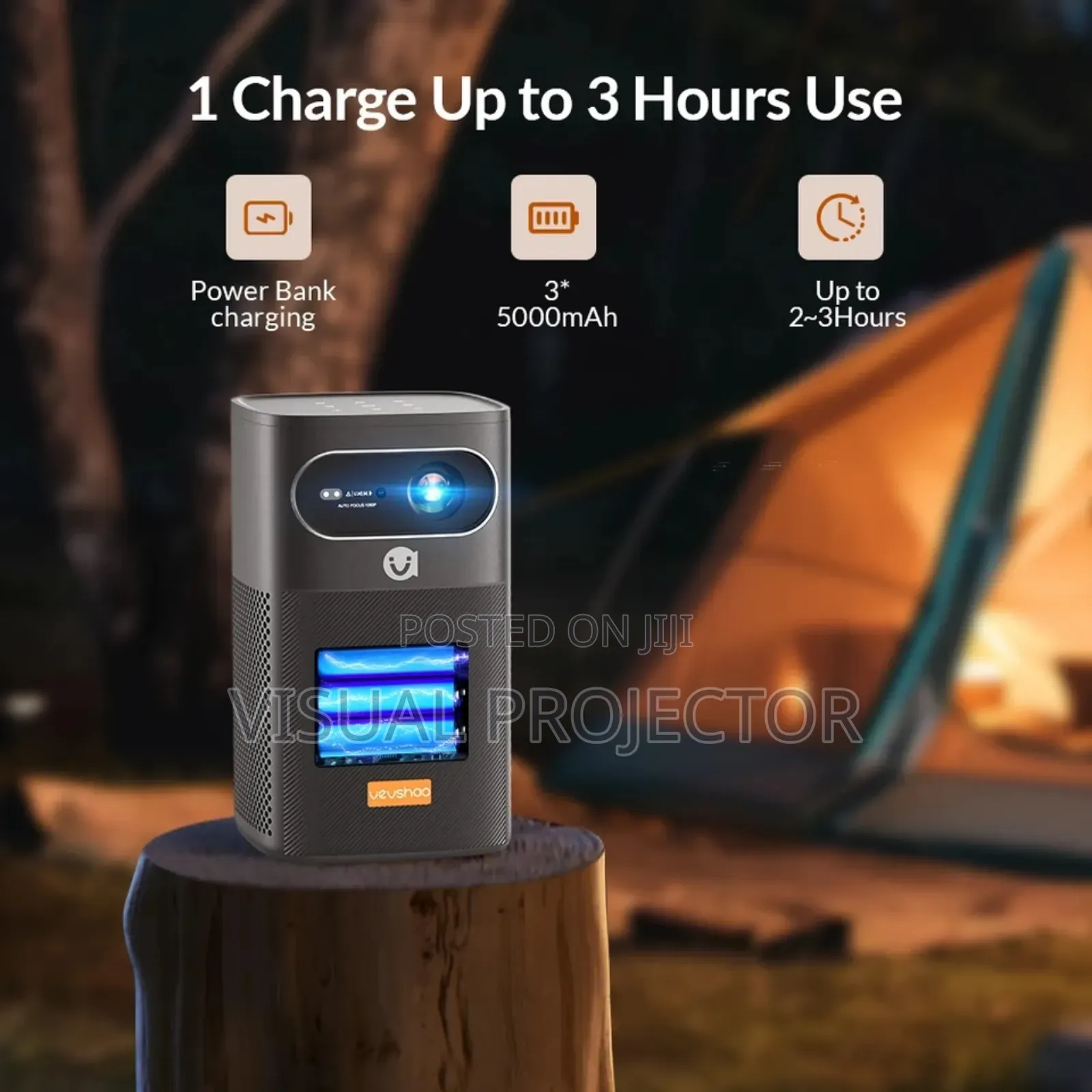Mini Battery Projector Google Tv ( Netflix Certified )