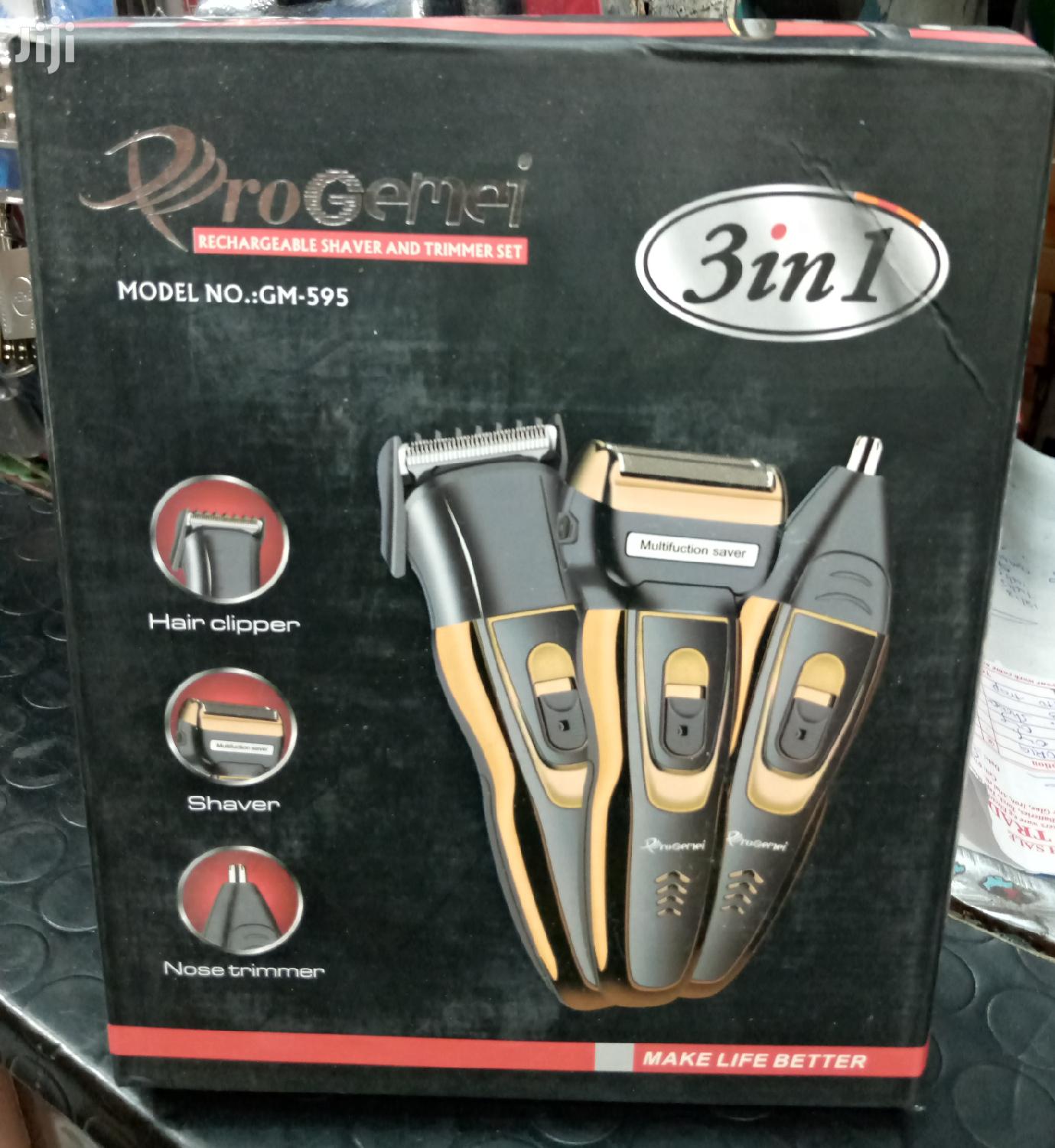 Progemei 3 In 1 Shaver,Smoother,Nose/Ear Trimmer