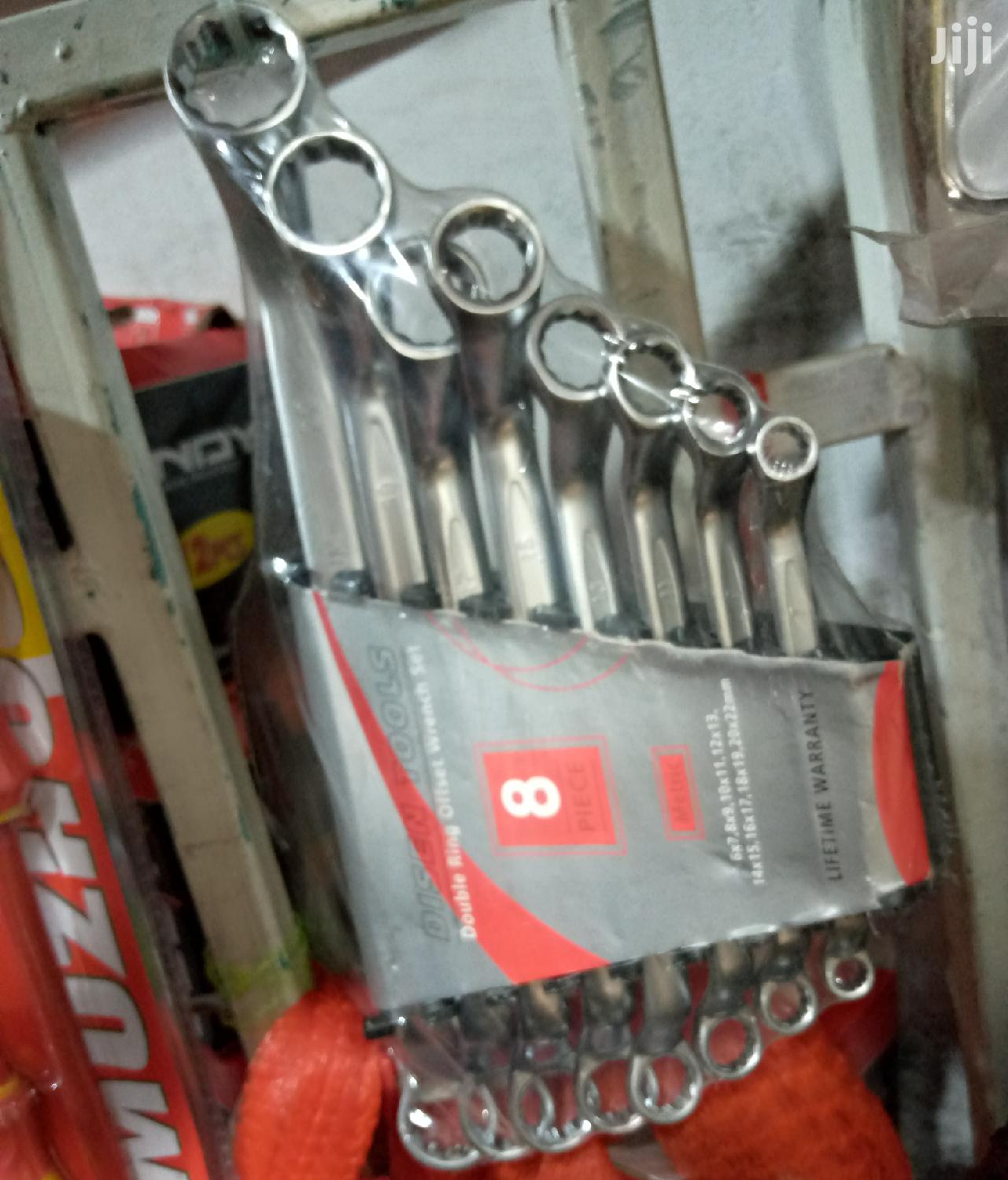 8pcs Double Ring Spanner Wrench Set