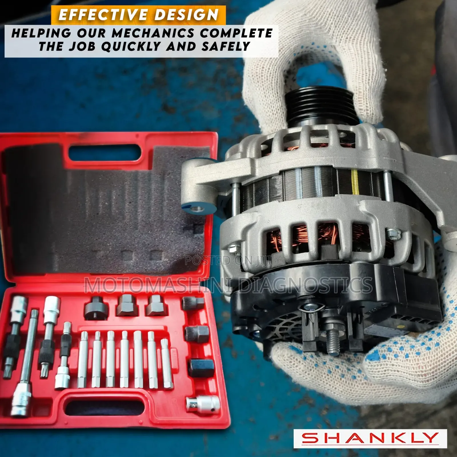 Vehicle Alternator Pulley Remover Installer Tool Kit