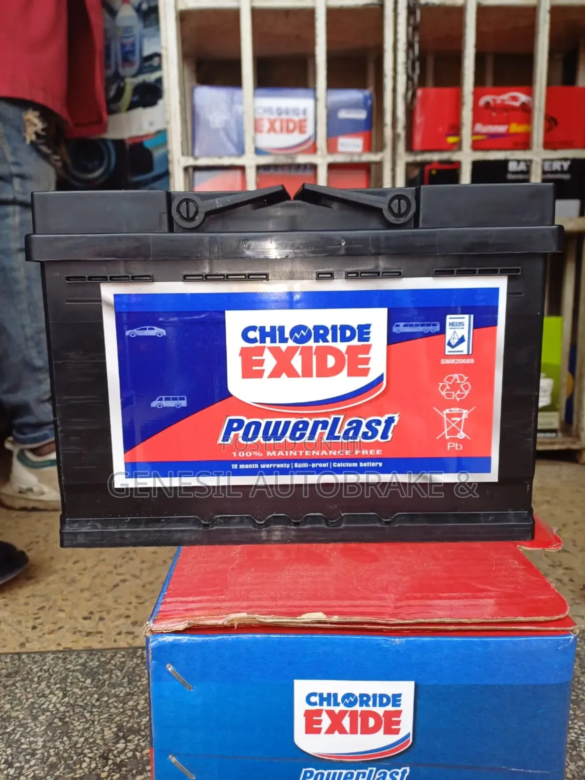 Din 66 Powerlast Chloride Exide Battery