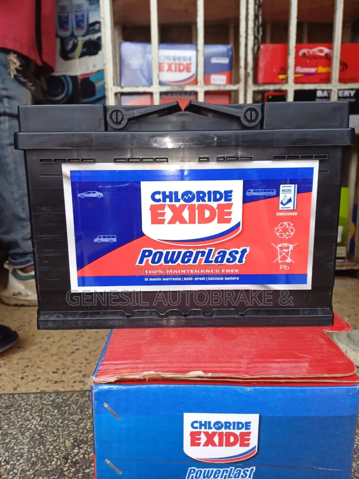 Din 66 Powerlast Chloride Exide Battery