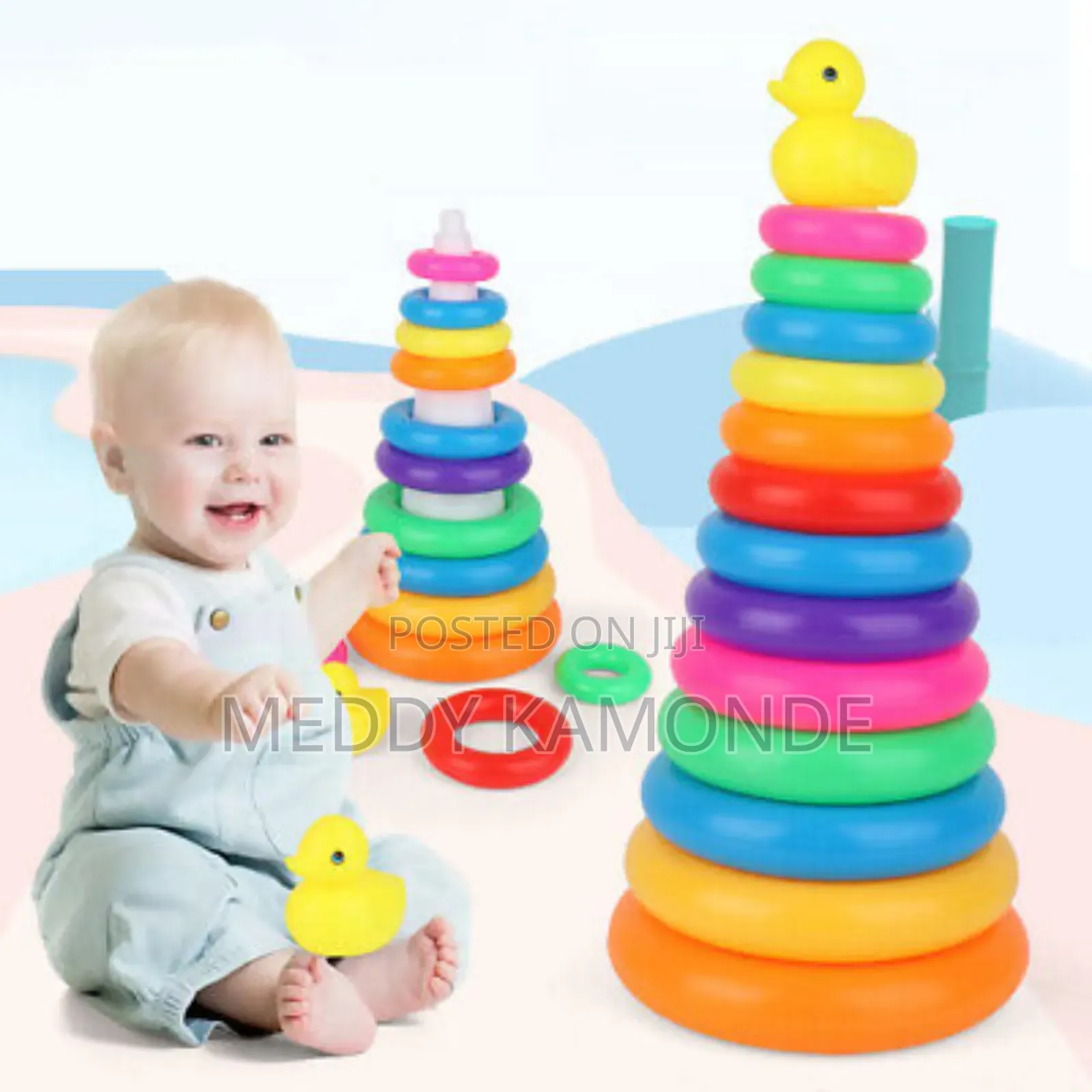 Kids Rainbow Stacking Tower