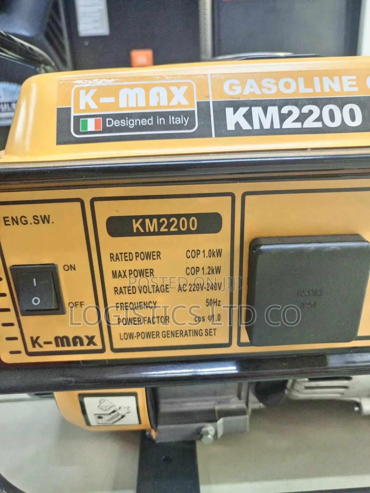 K-Max Gasoline Generator Km2200 1.2kva