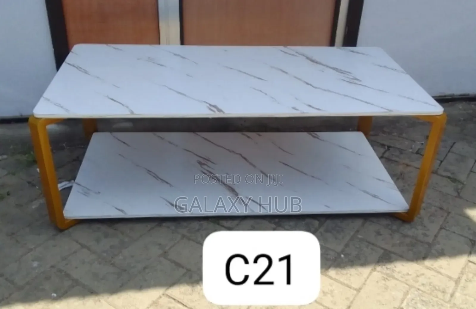 White Marble Effect Executive Table