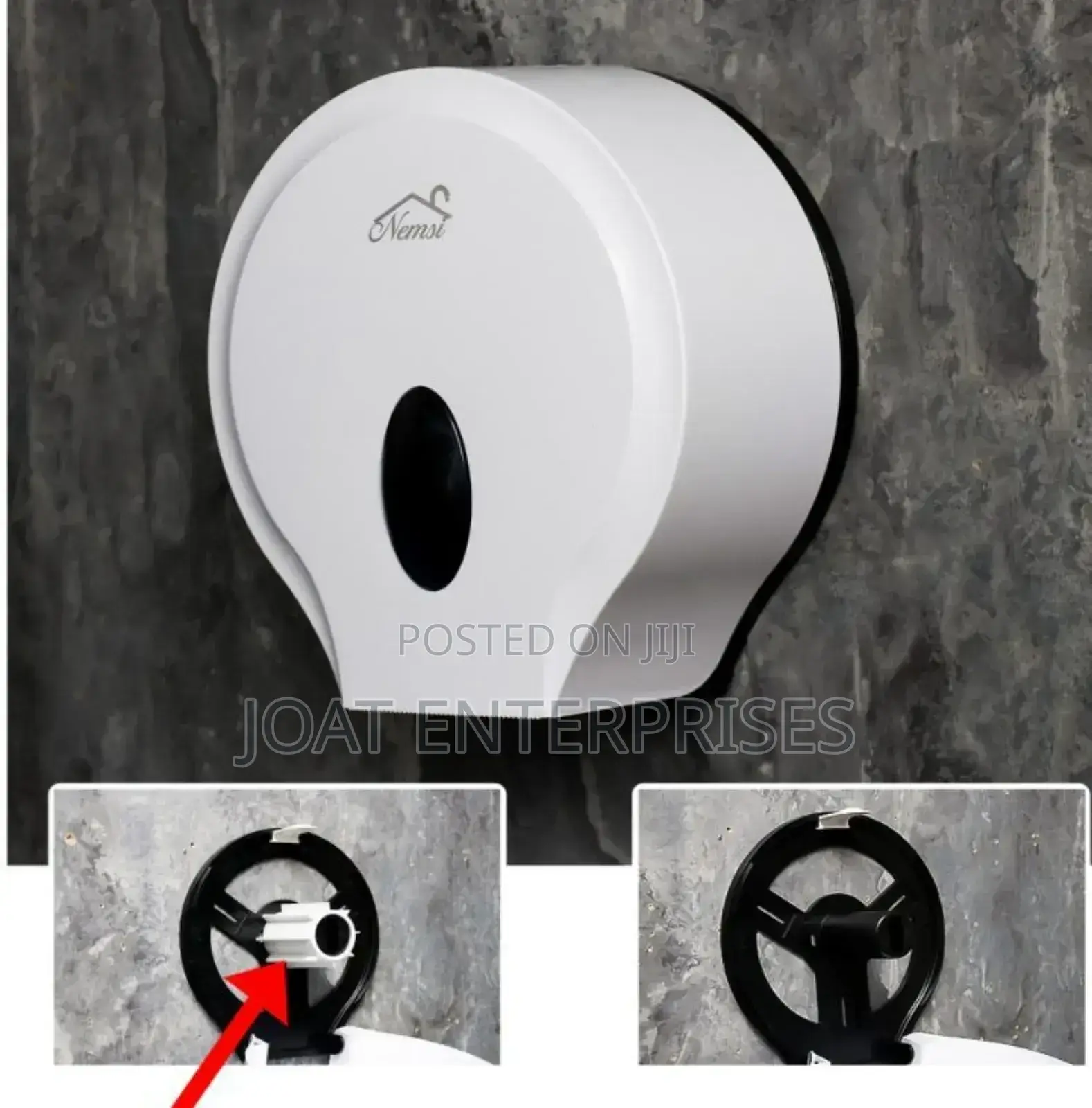 White Tissue Holder