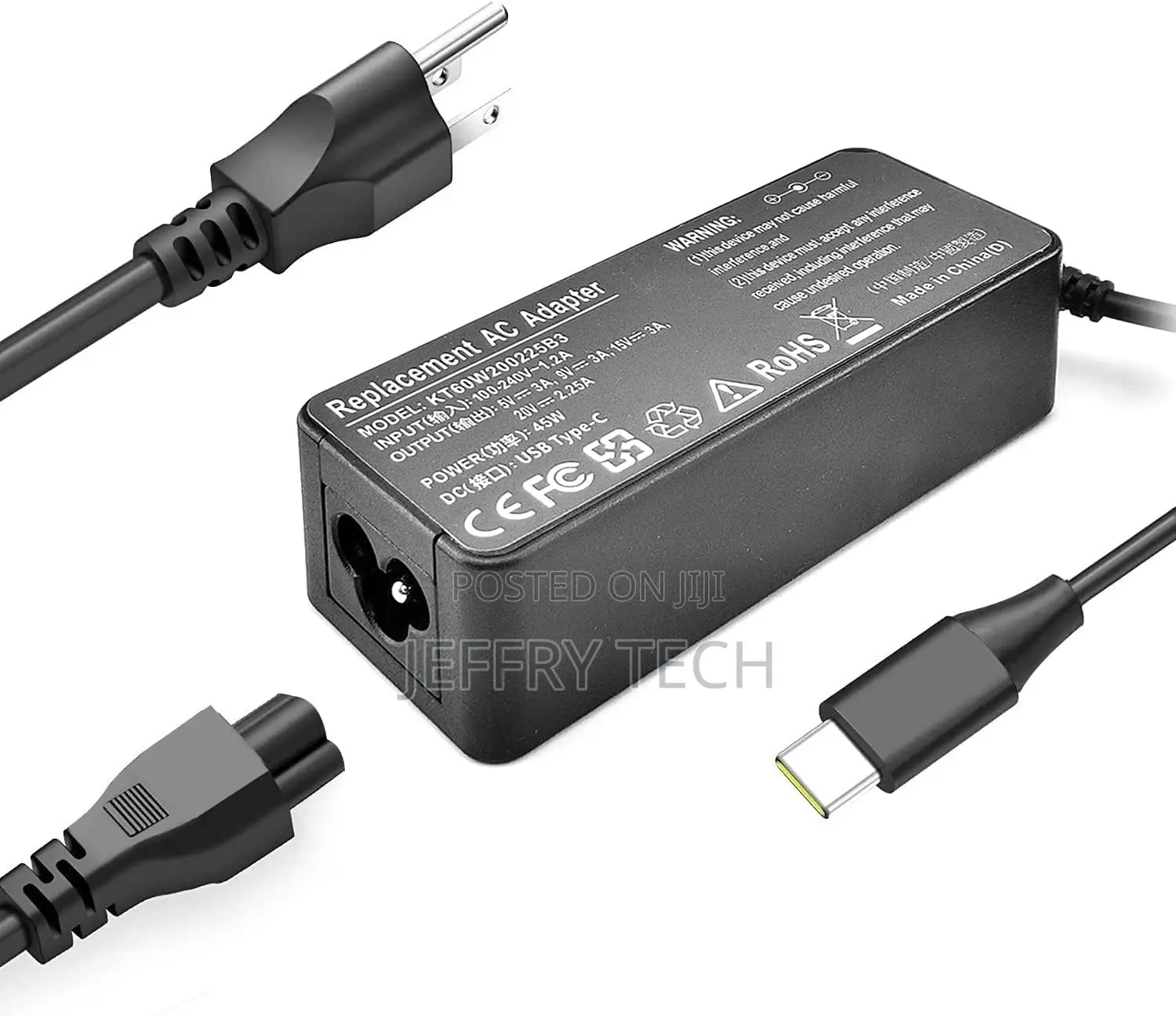 45W USB C Type C Laptop Charger for HP Chromebook X360 14 G5