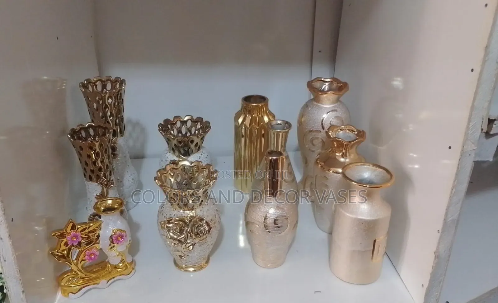 Golden Ceramic Centre Pieces