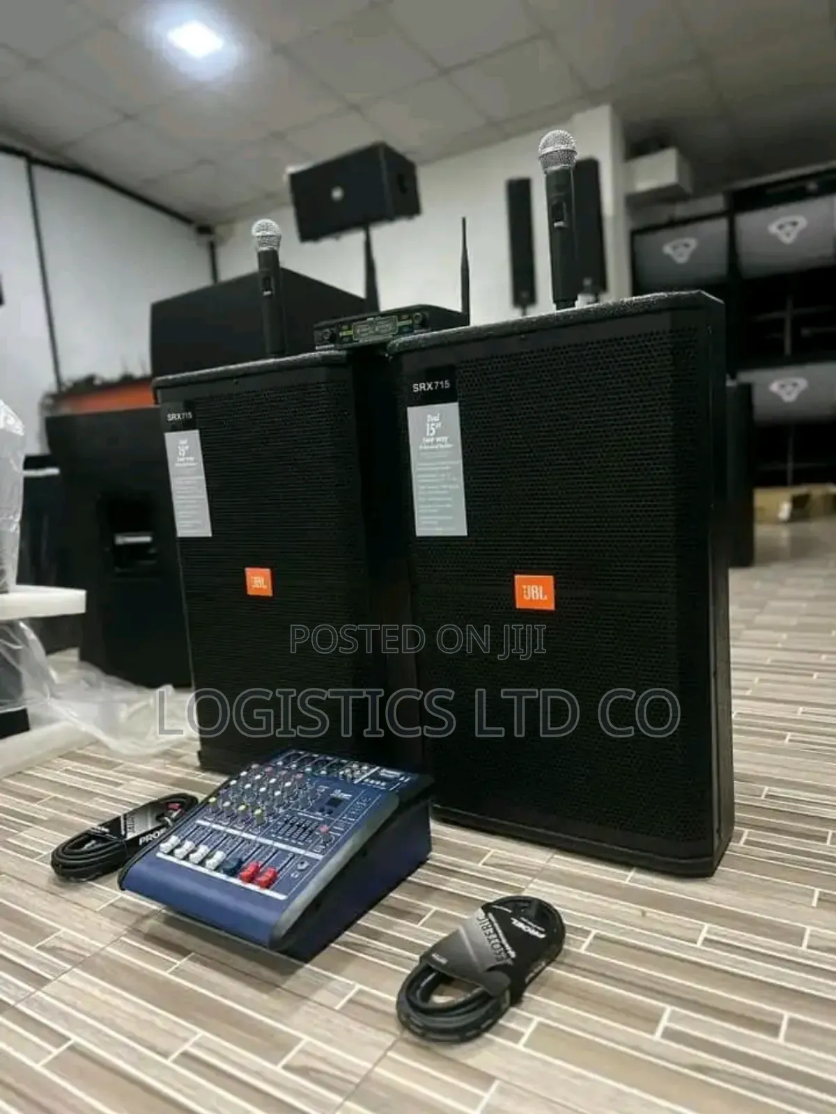 Complete Public Address System/15inch JBL Speakers+4channel