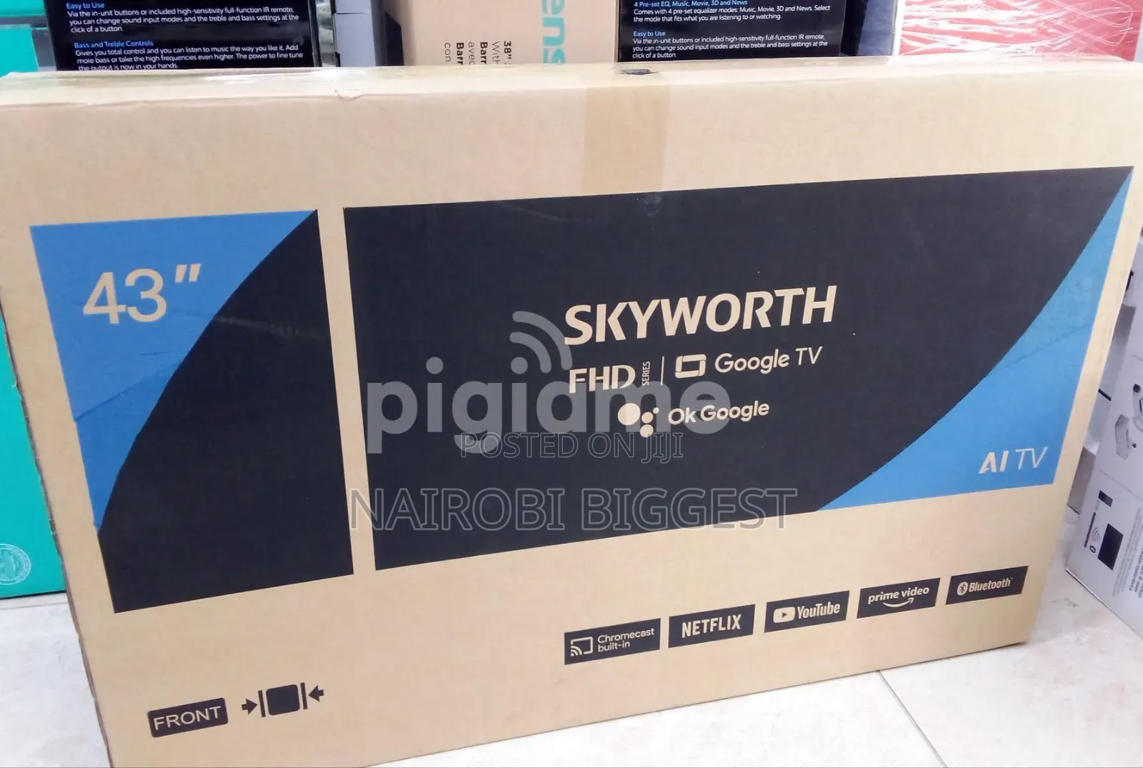 Skyworth 43" Smart Google Resolution Frameless Tv