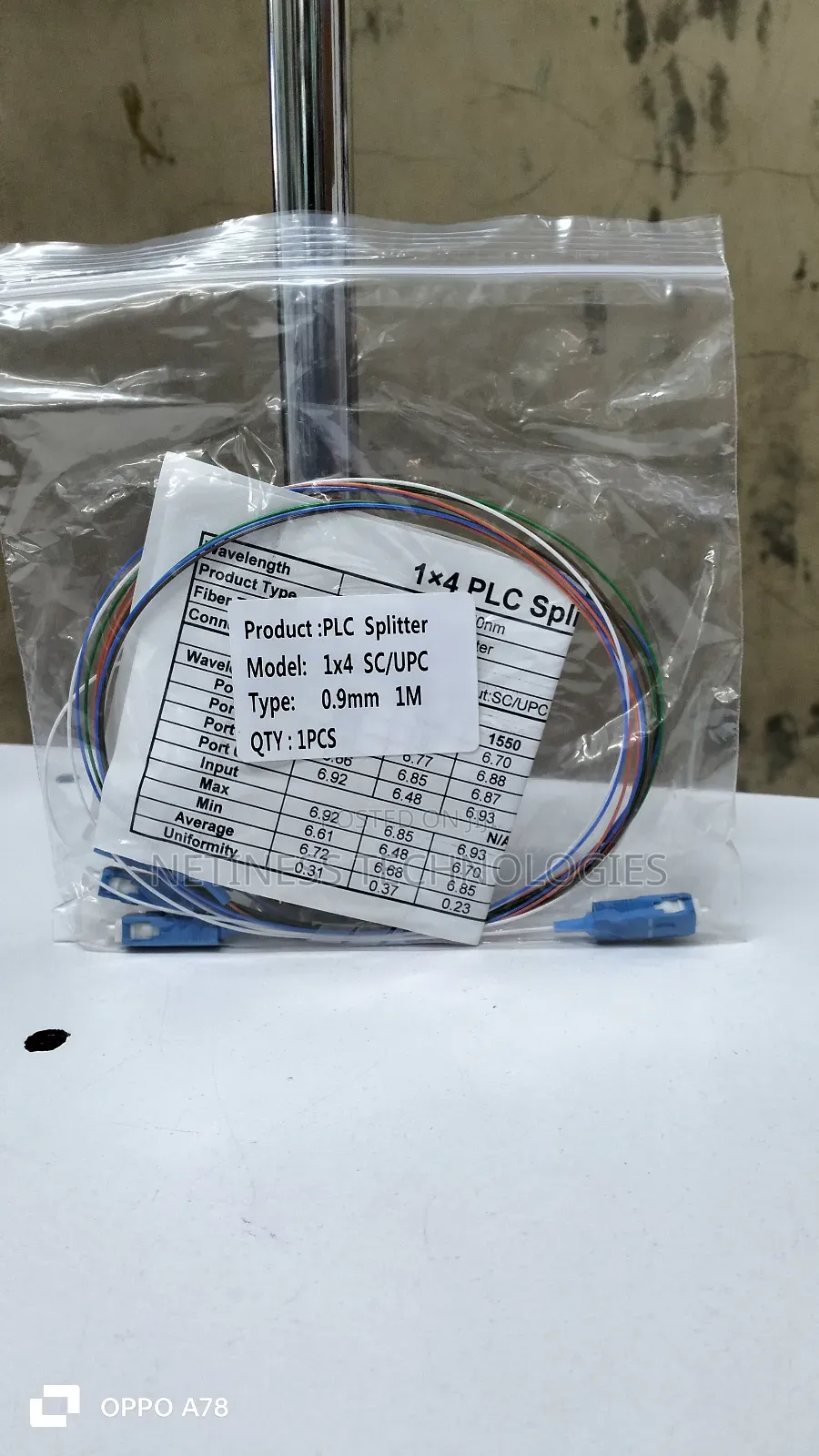 Fiber Splitter 1x2 Sc/Upc With Connectors