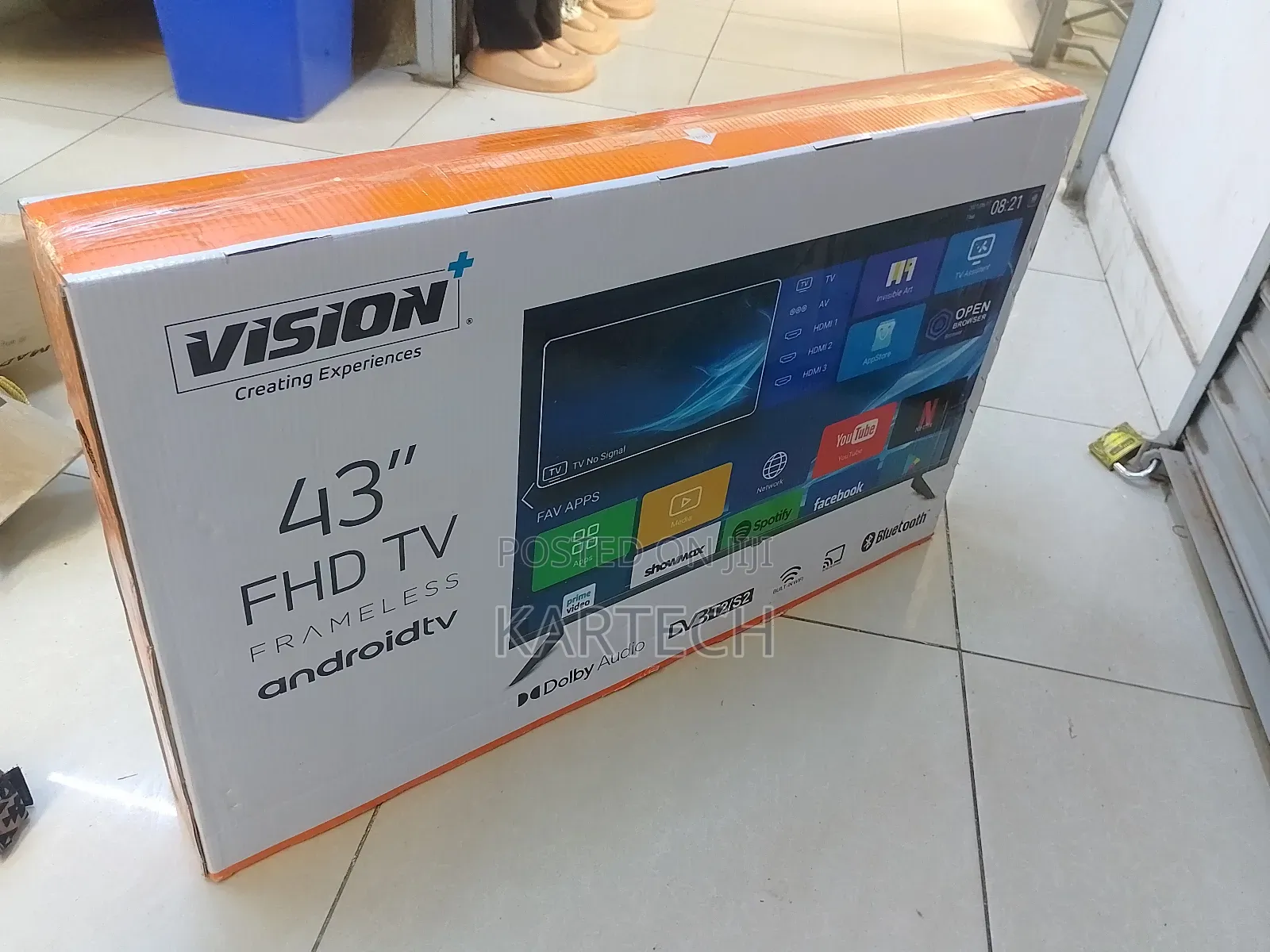 43 Inches Vision Plus Frameless FHD Smart Android Tv