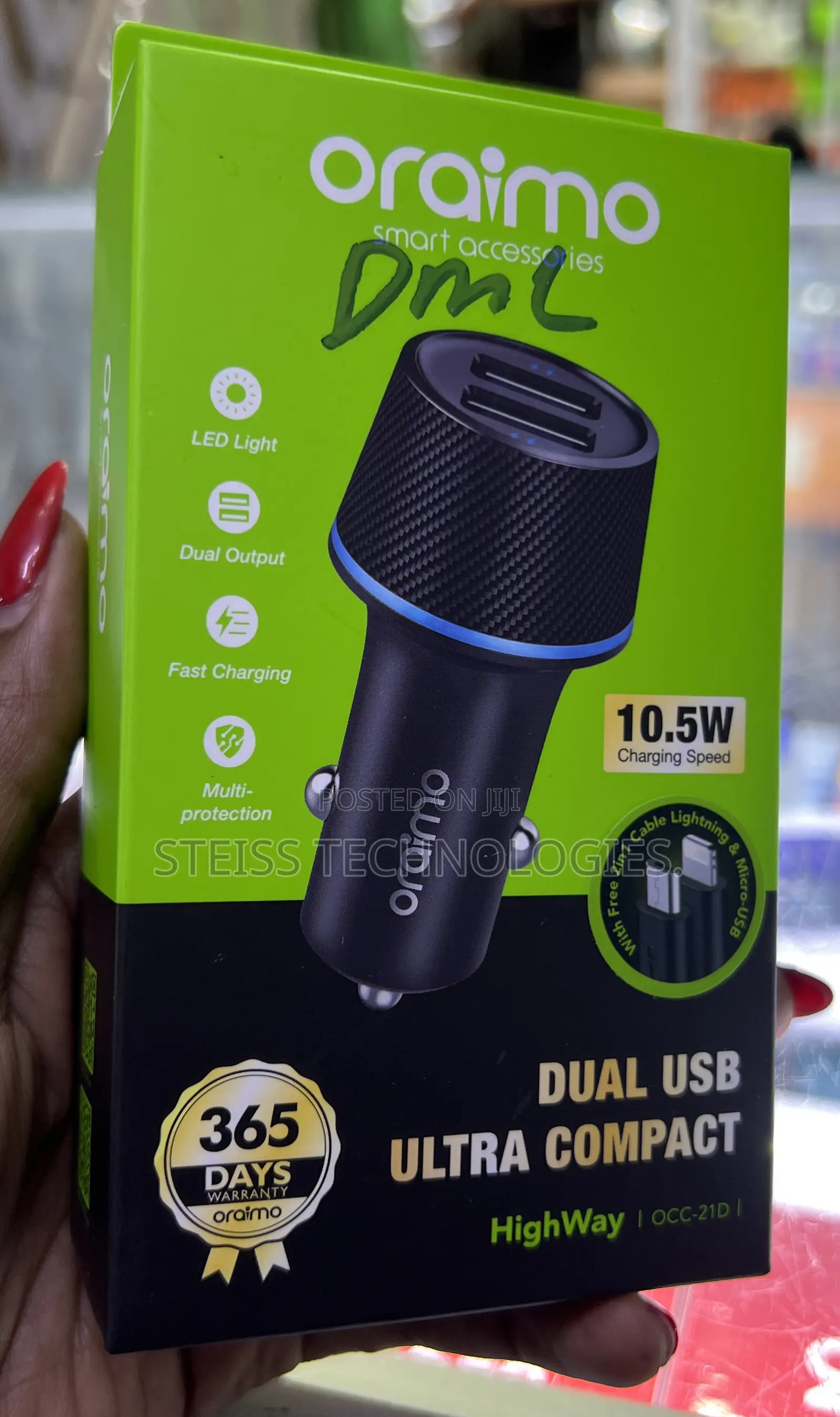 Oraimo Highway Car Charger.