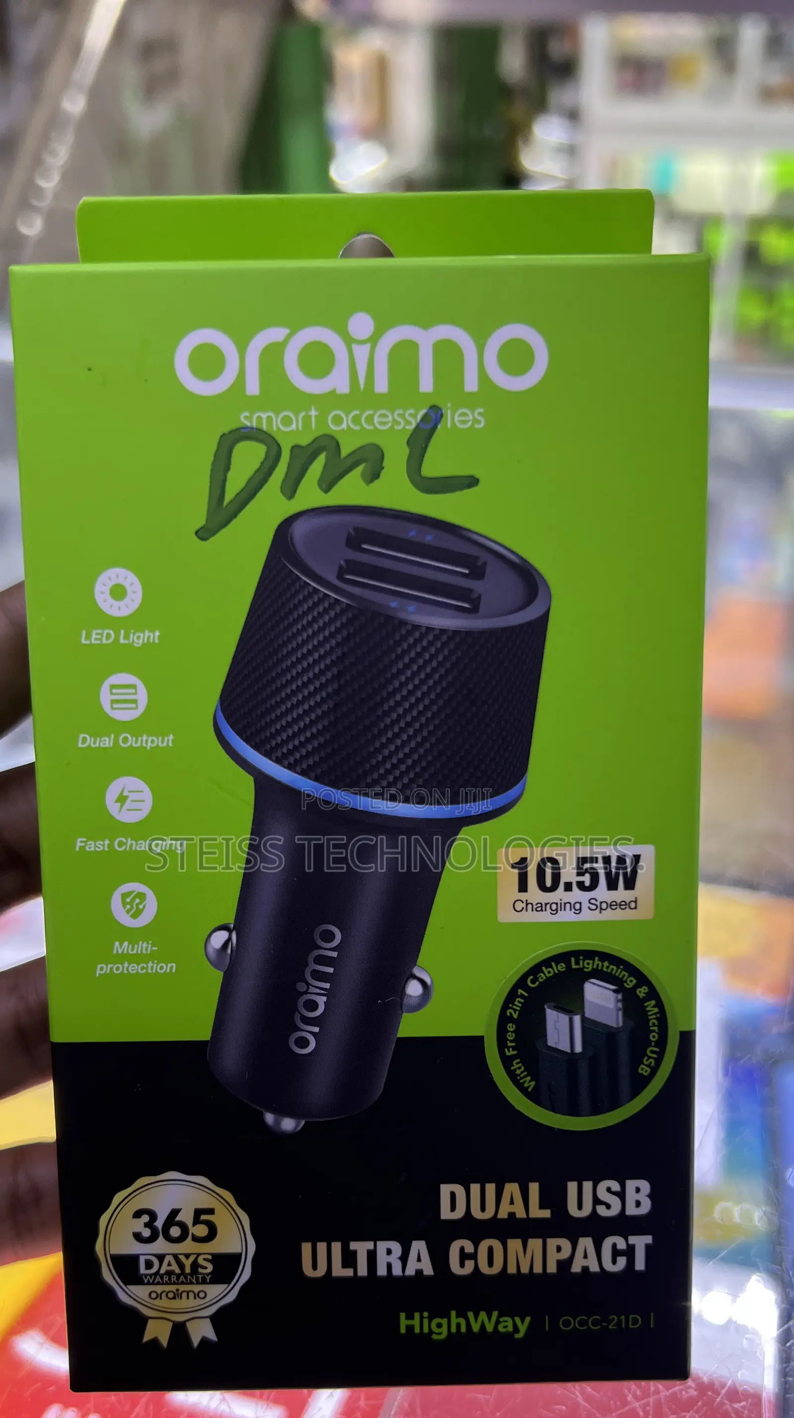 Oraimo Highway Car Charger.