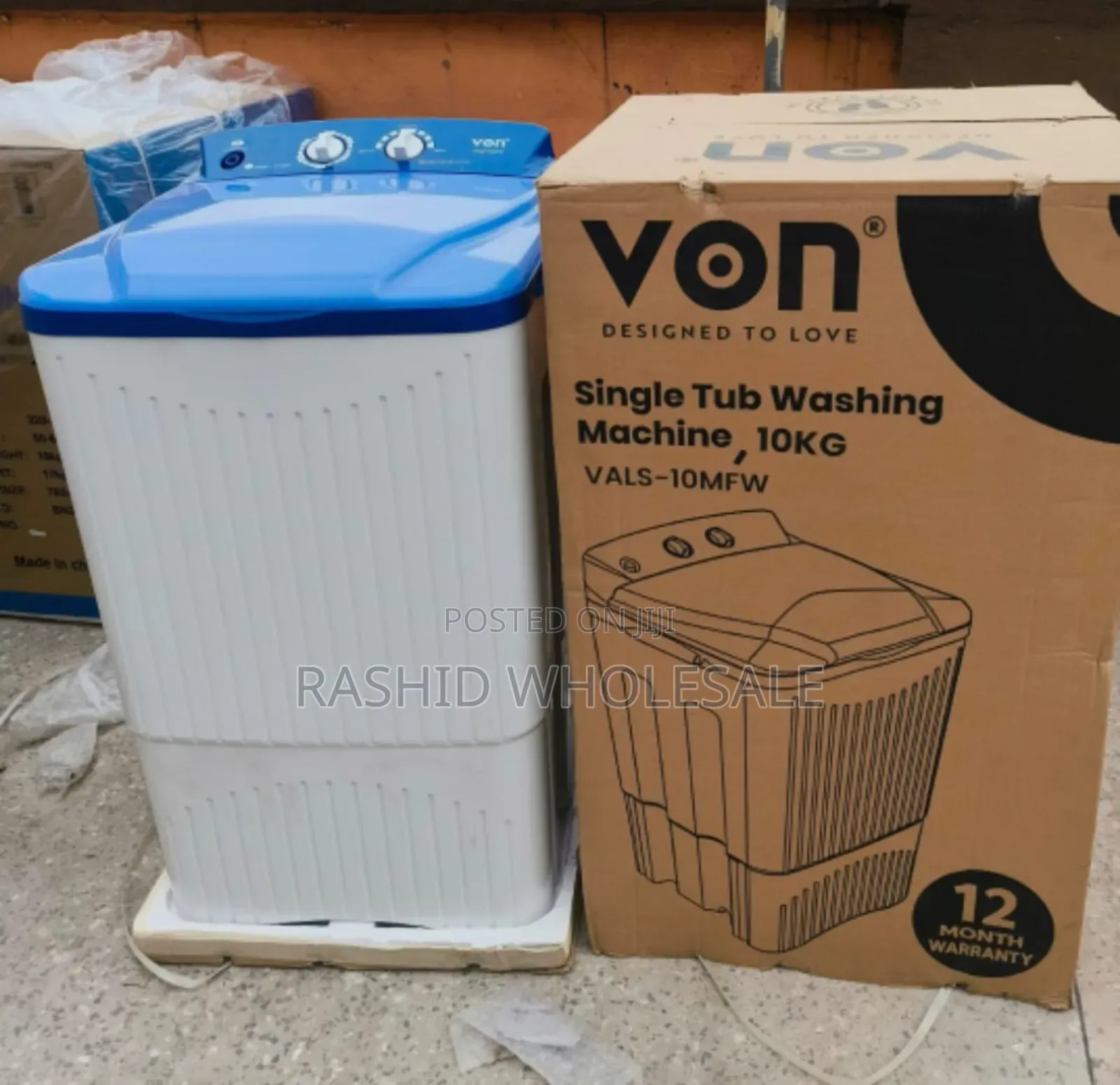 Von,Single Tub Washing Machine 10kgs