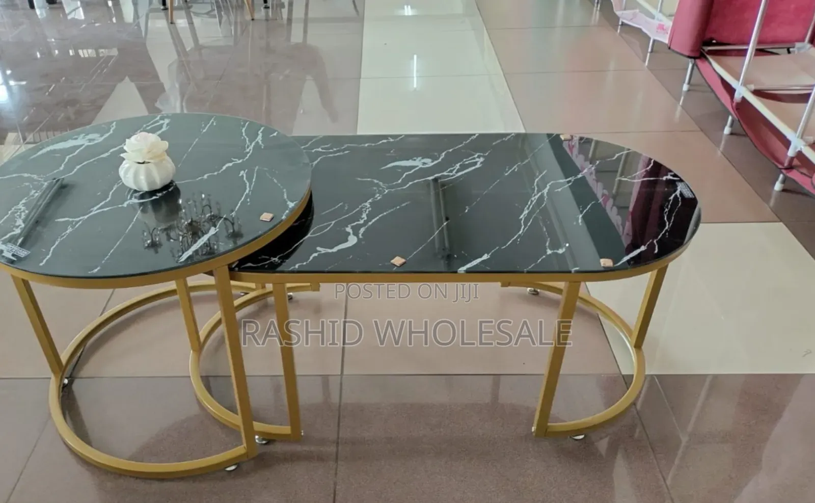 Glass Marble Table