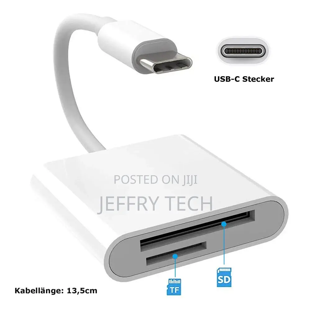 USB C SD TF Card Reader Cable Adapter 2 In1 Fits iPad Pro Ma