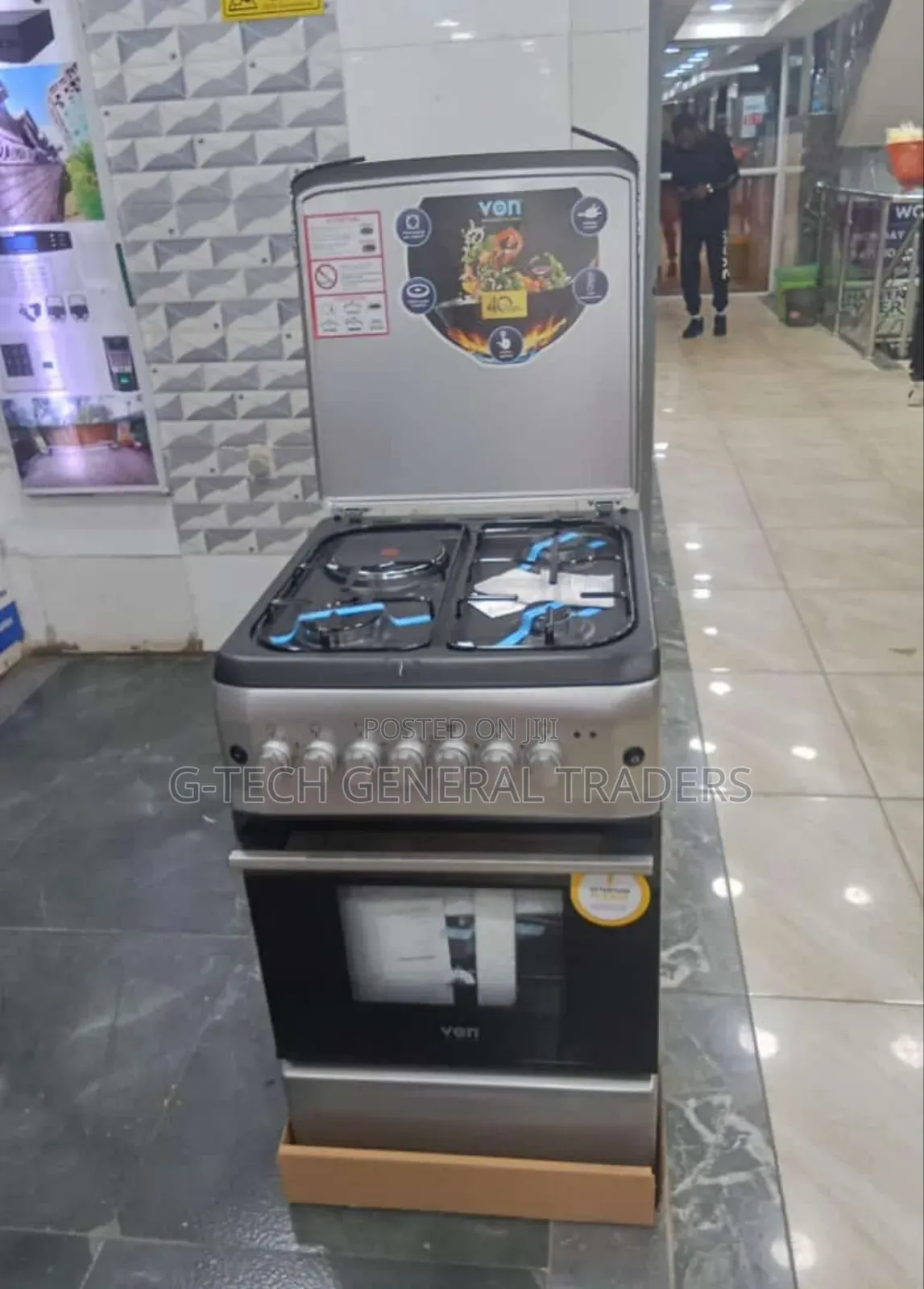 Von 3gas+1electric Plate 50*60 Oven Cooker