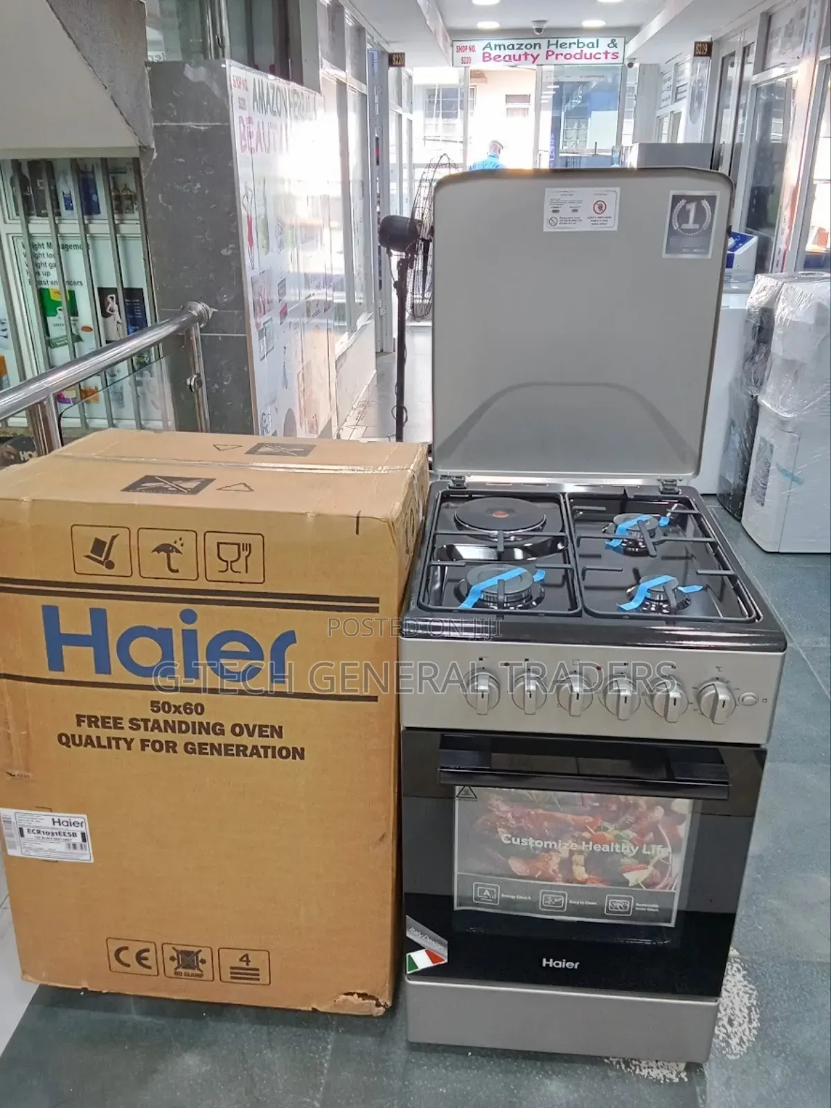 Haier 3gas+1hot Plate 50*60 Cooker With Rapid Hot Plate