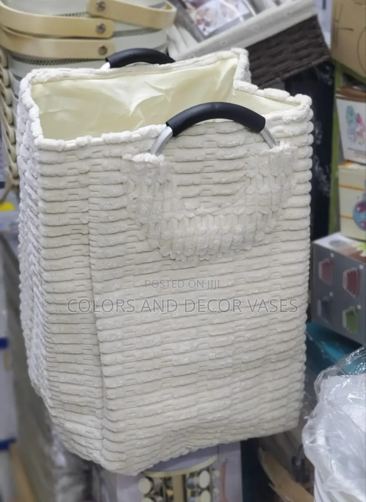 Velvet Laundry Basket