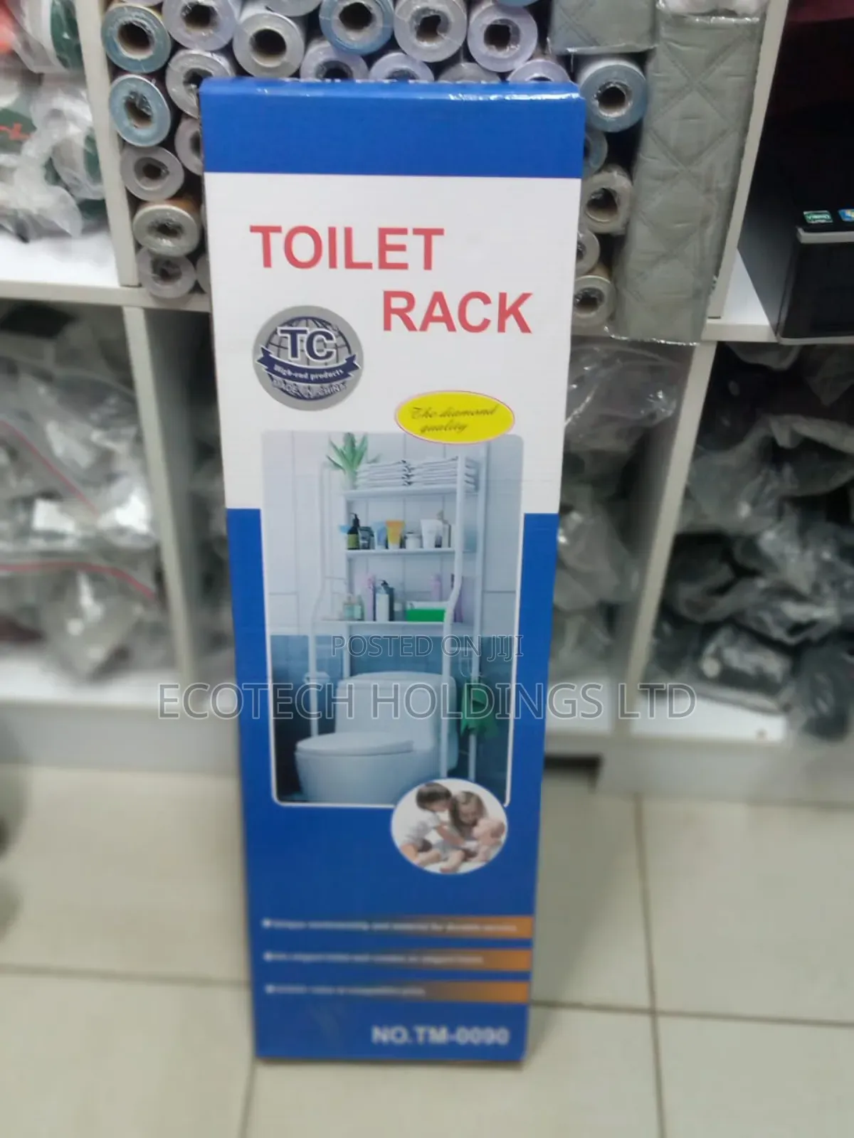 Toilet Rack Organizer Available in White Color