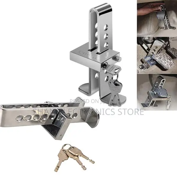 -Stainless Steel 8 Holes Brand New Brake Pedal Lock