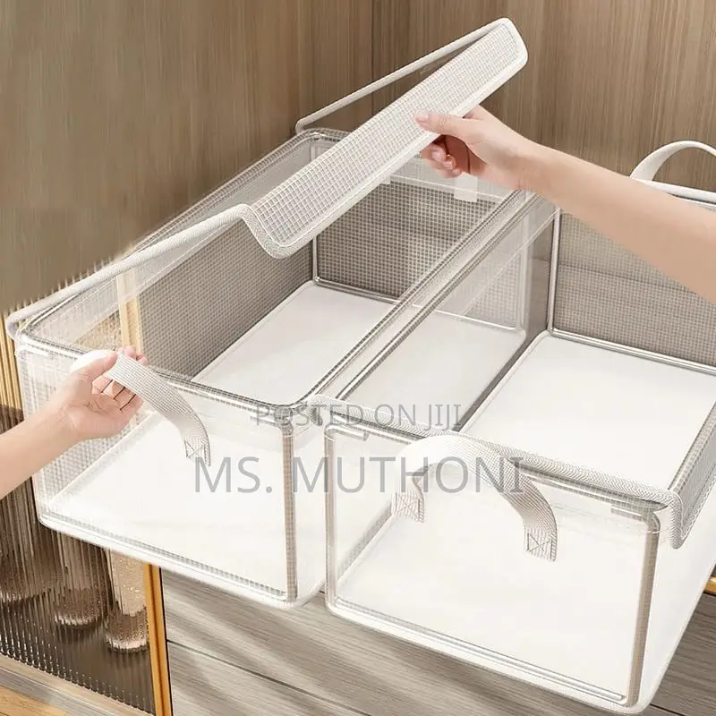 Thick Transparent Fabric Closet Organizer