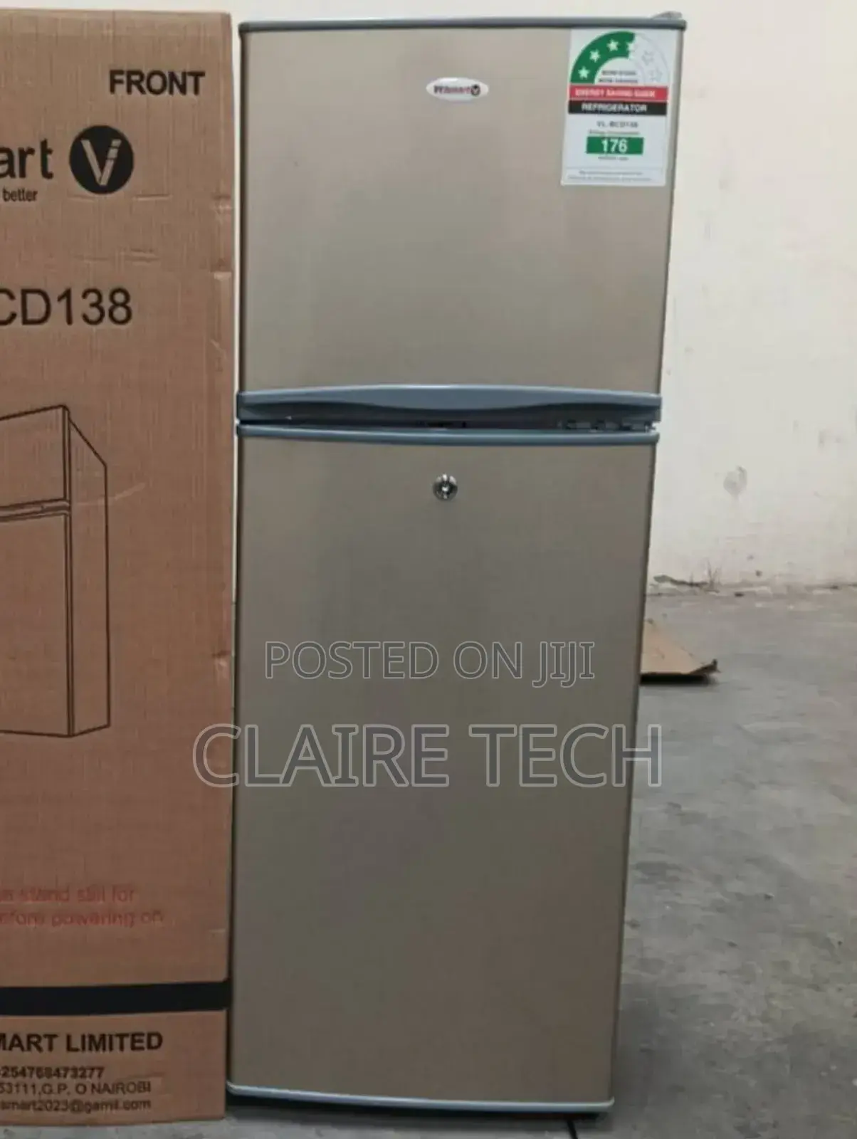 Vc-Bcd138 Volsmart 138l Double Door Fridge