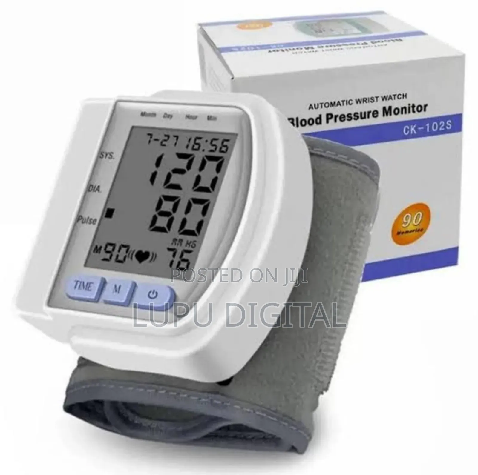 Automatic Wrist Watch Blood Pressure Monitor Type C Cable