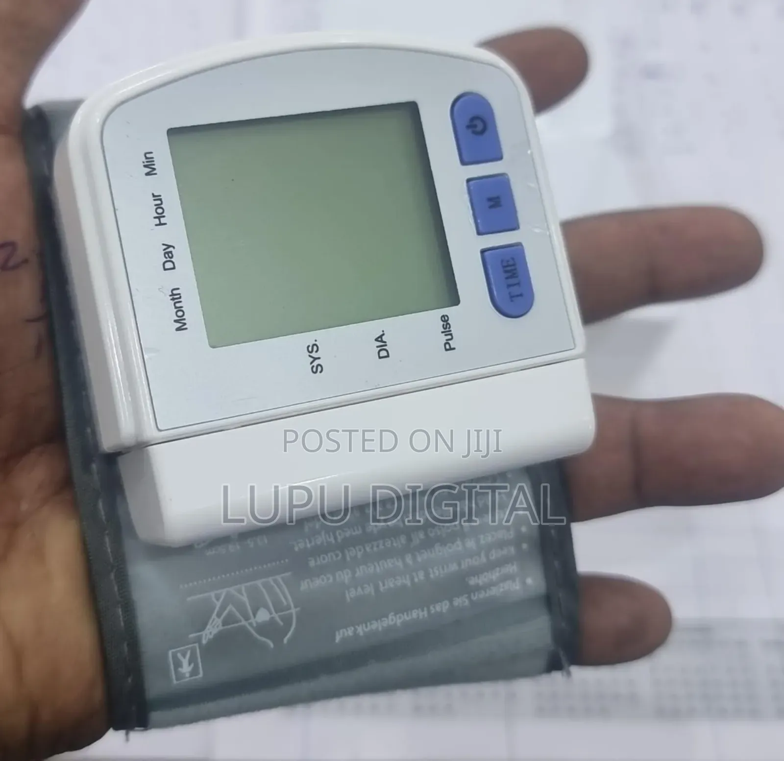 Automatic Wrist Watch Blood Pressure Monitor Type C Cable