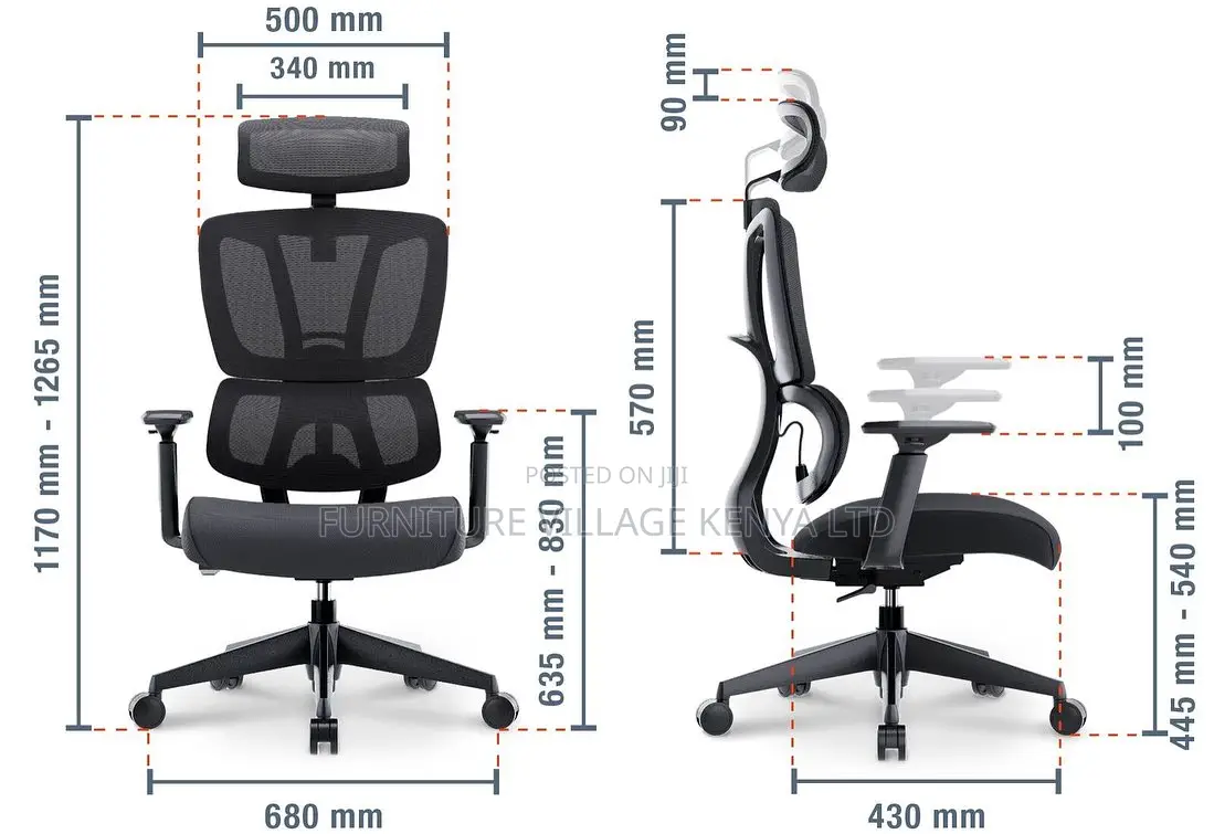 R5 Orthopedic High-Back Executive Chair
