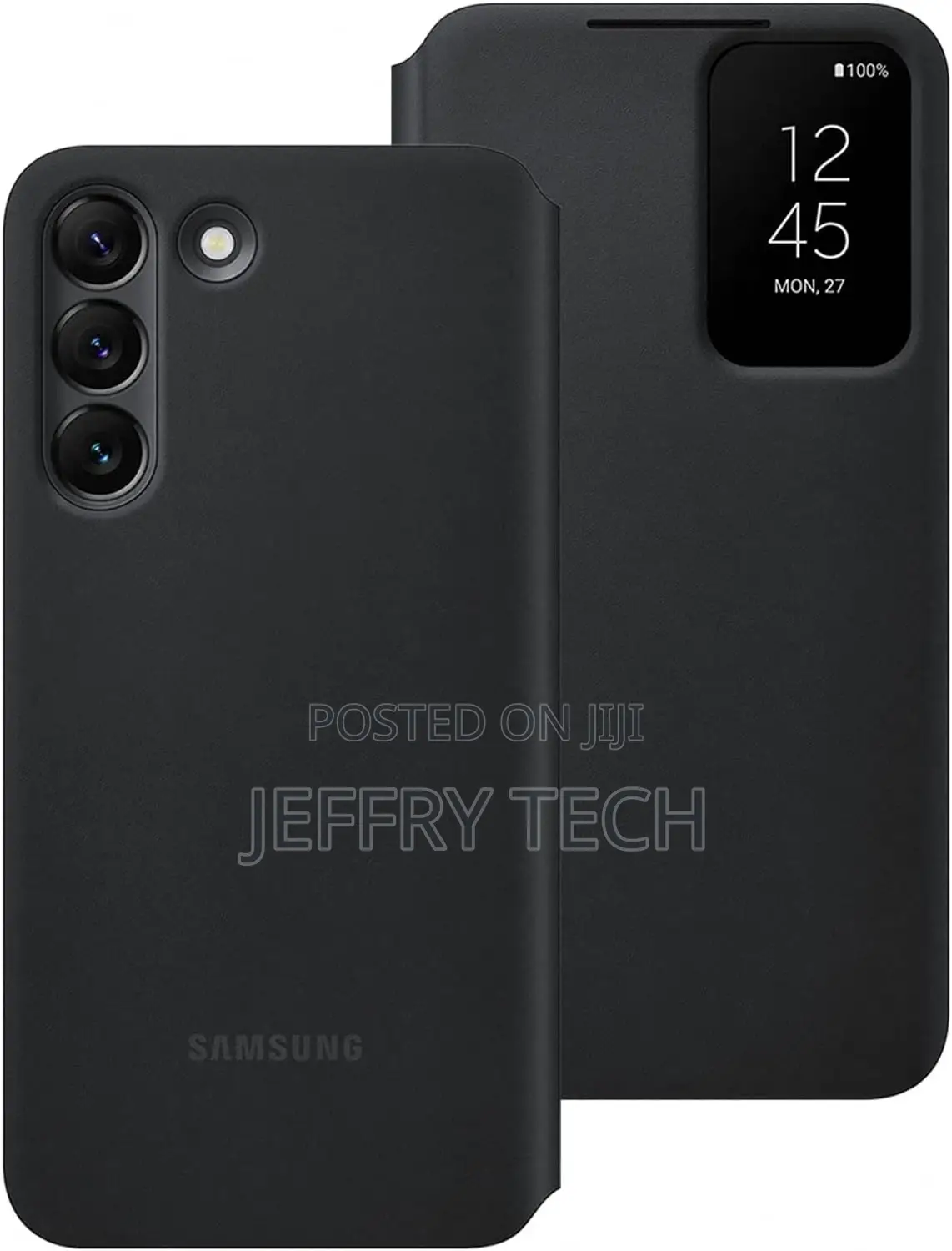 Samsung Official S22 Smart Clear View Cover Black