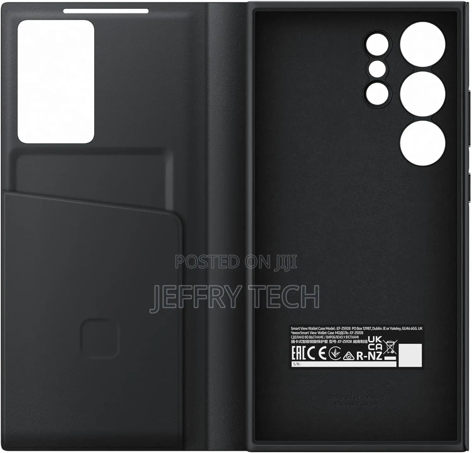 Samsung Galaxy S24 Ultra Smart View Wallet Case, Black