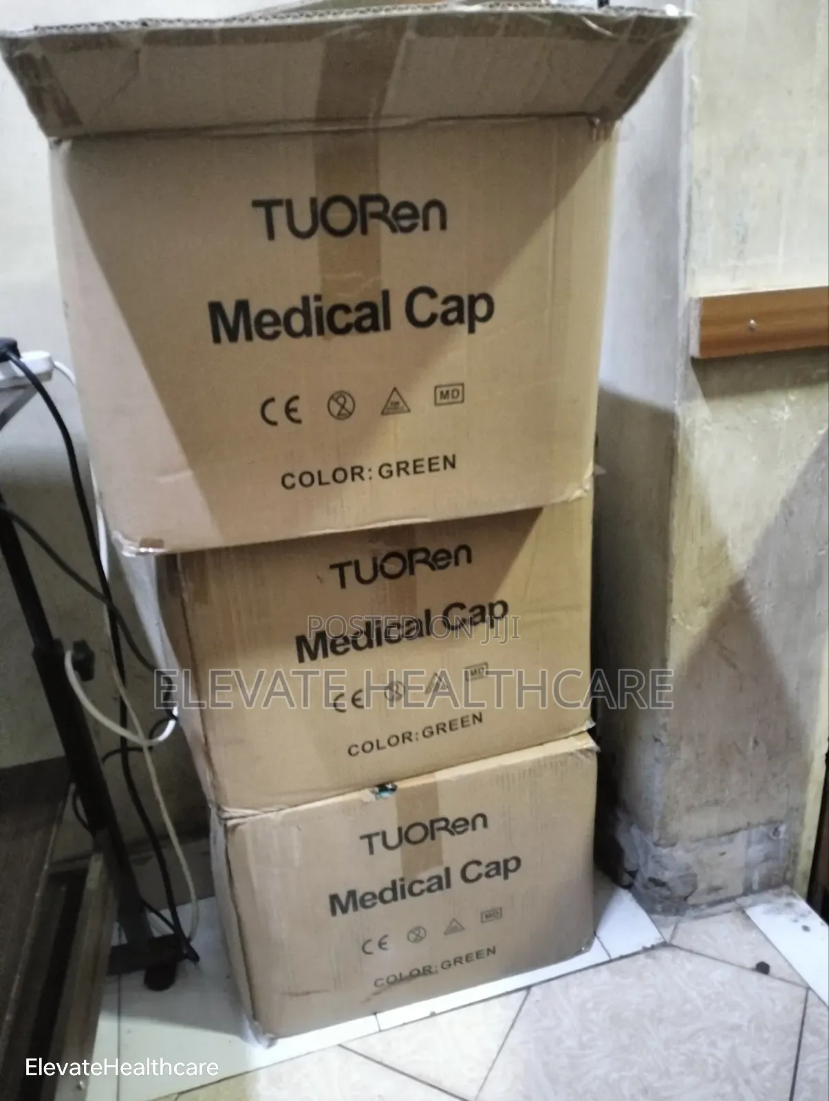 Green Nurse Cap/ Hairnets