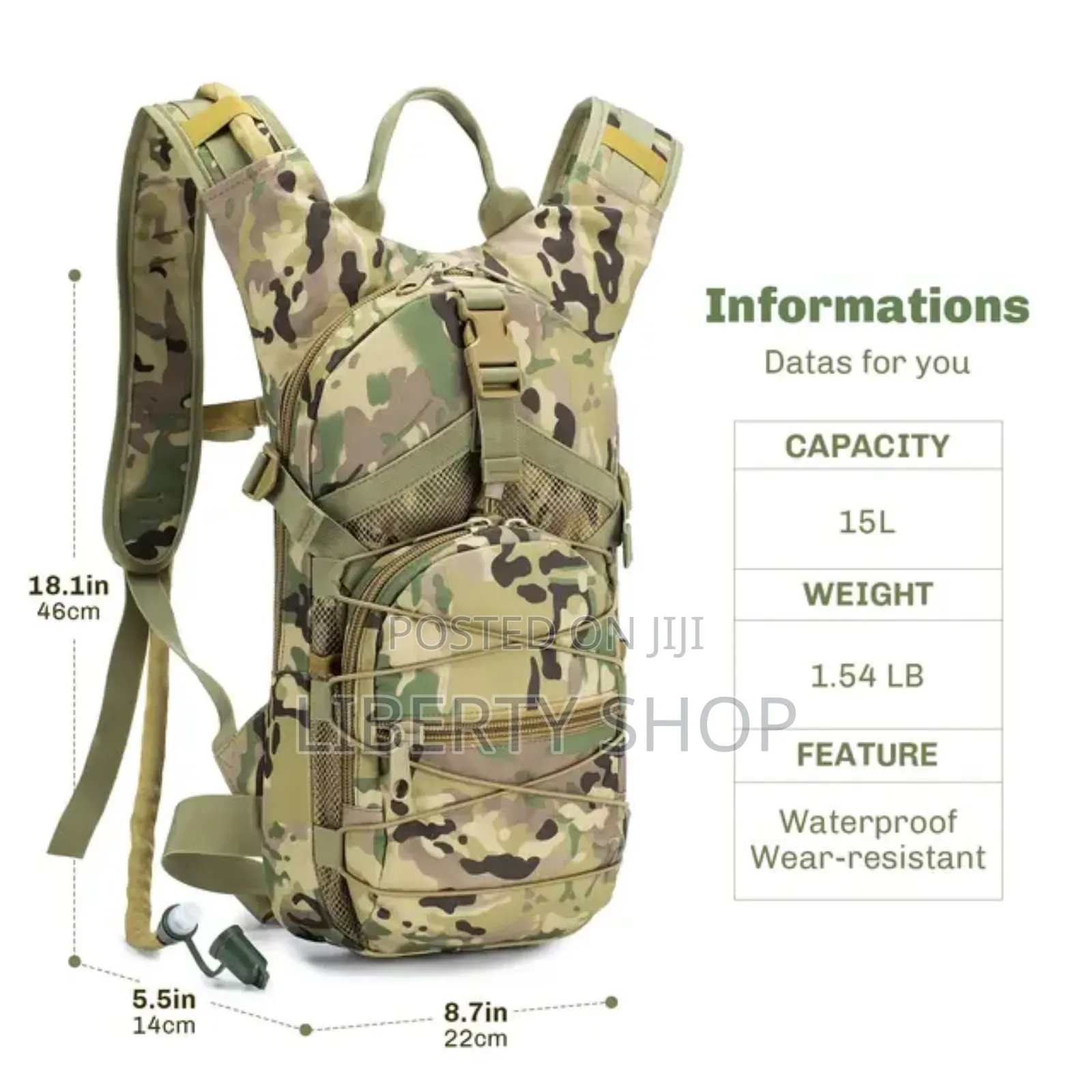 Fashion Camel Bag / Tactical Hydration Bag