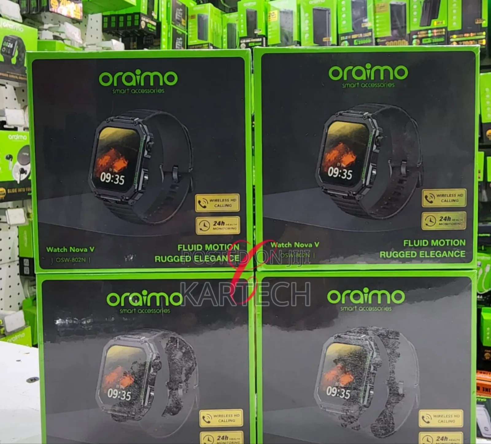 Oraimo Smart Watch Nova v Osw-802n Hd Video Watch Faces