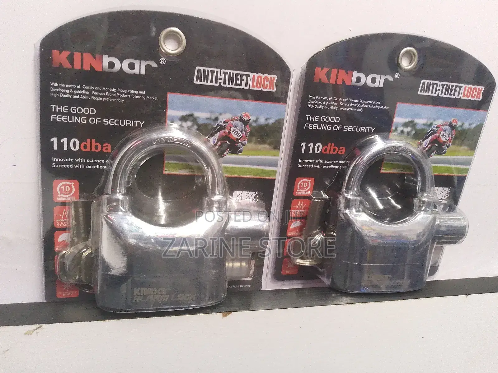 Kinbar Alarm Lock Padlock With 3keys