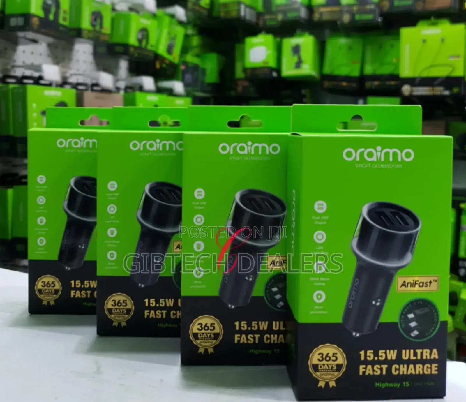 Oraimo 15 Highway Occ-1152d+93 15.5w Fast Car Charger