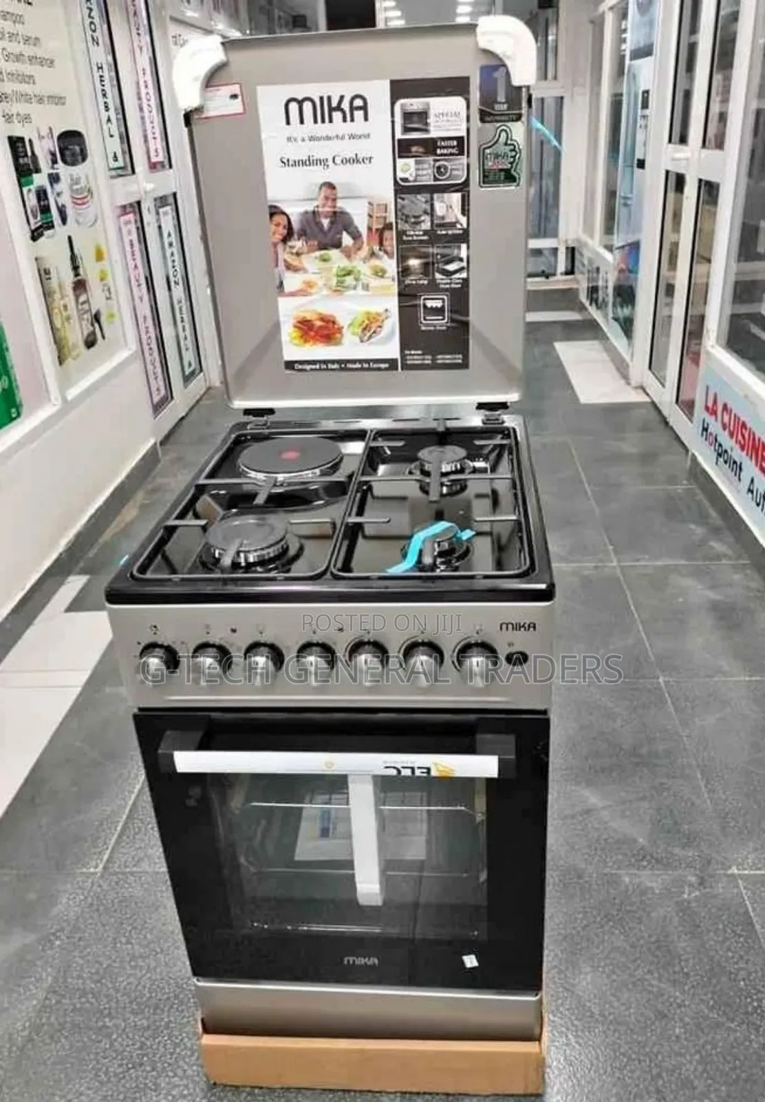Mika 50*60 3gas+1hot With Rapid Burner With Jet Pool Valve
