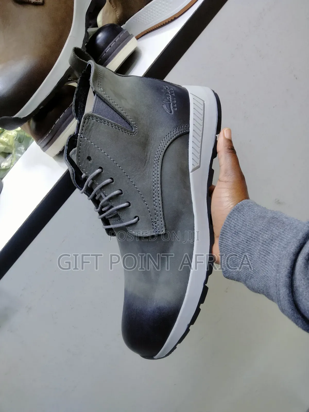 Clarks Leather Boots Shoes for Men