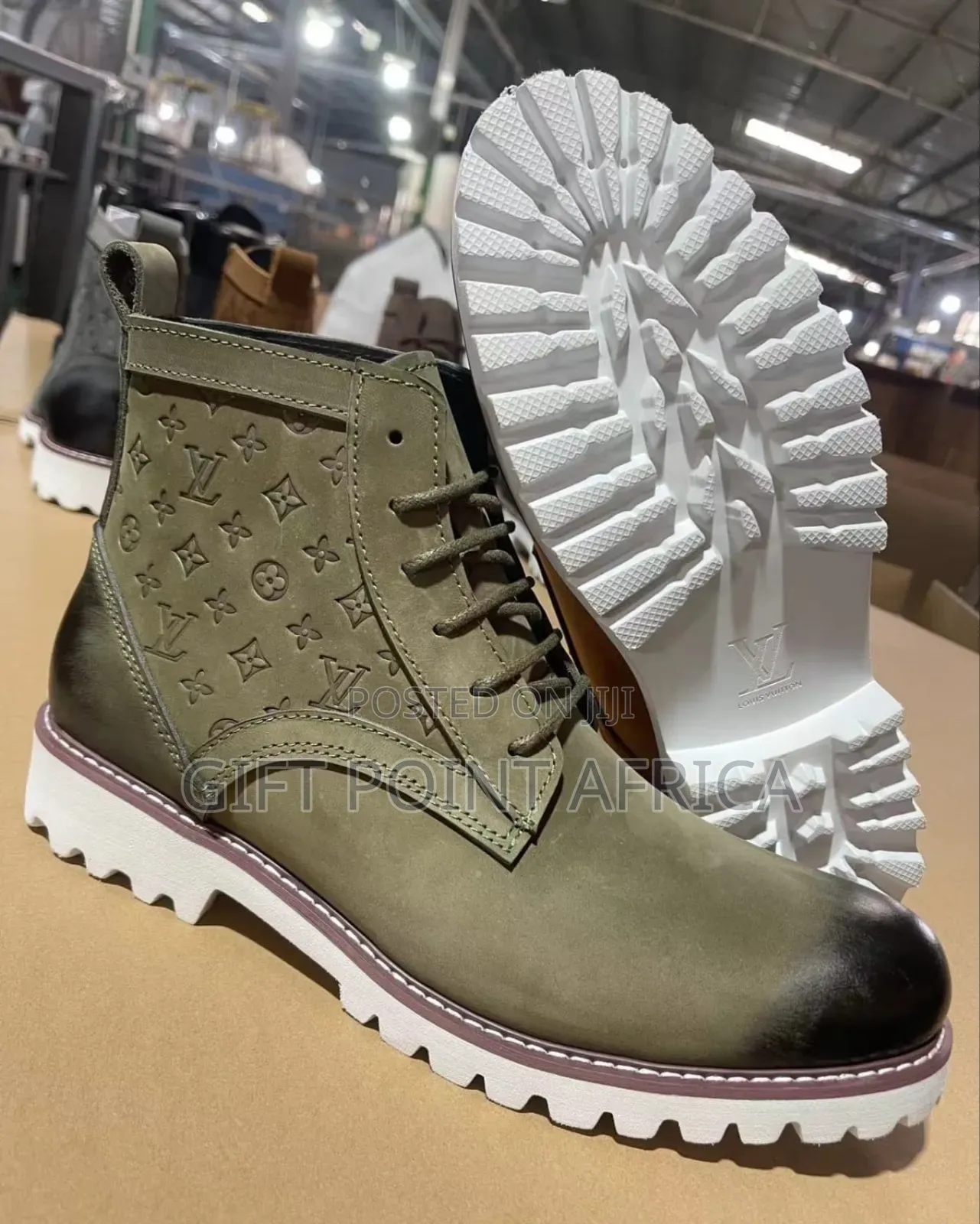 Louis Vuitton Leather Casual Boots for Men