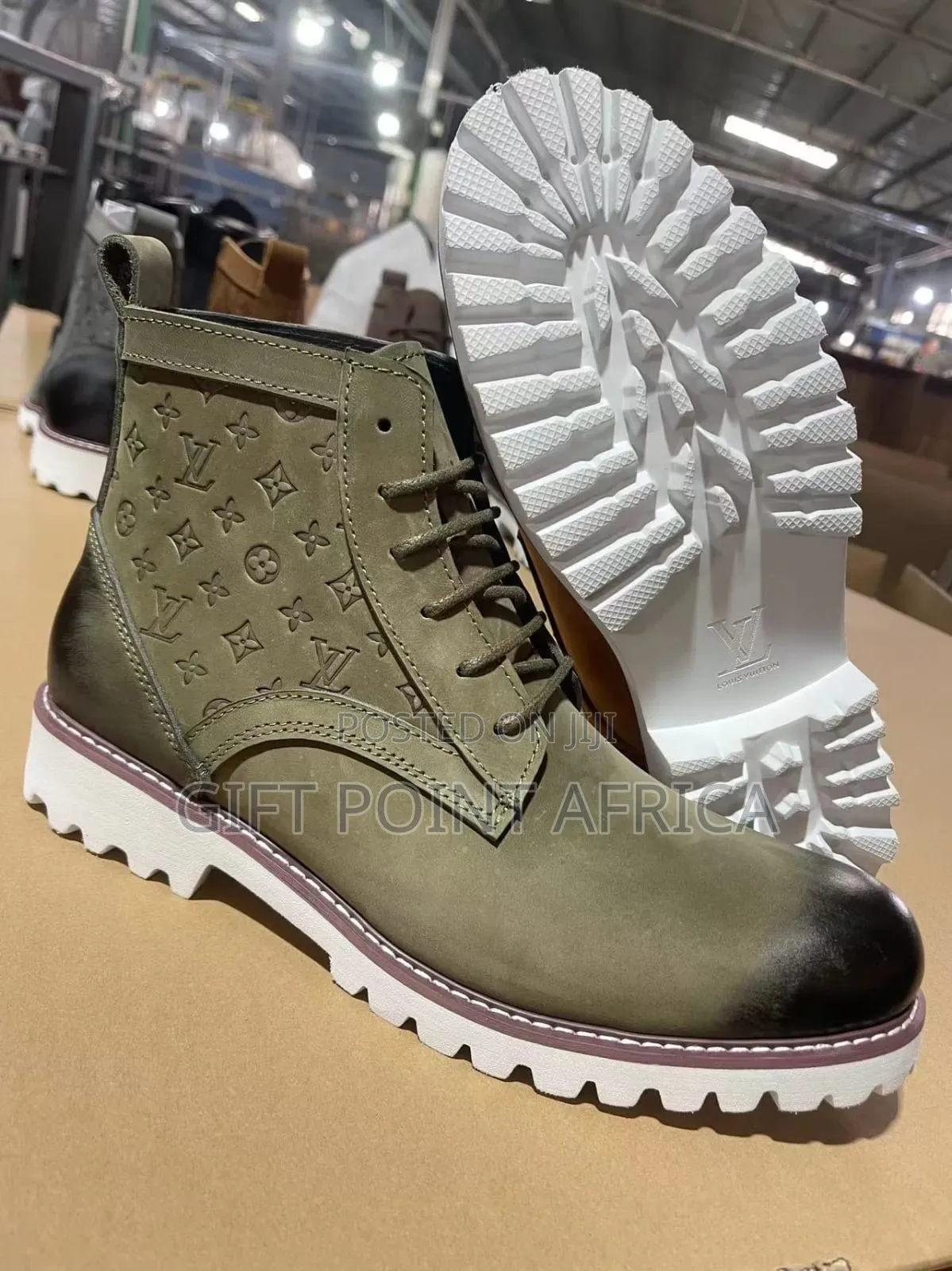 Louis Vuitton Leather Casual Boots for Men