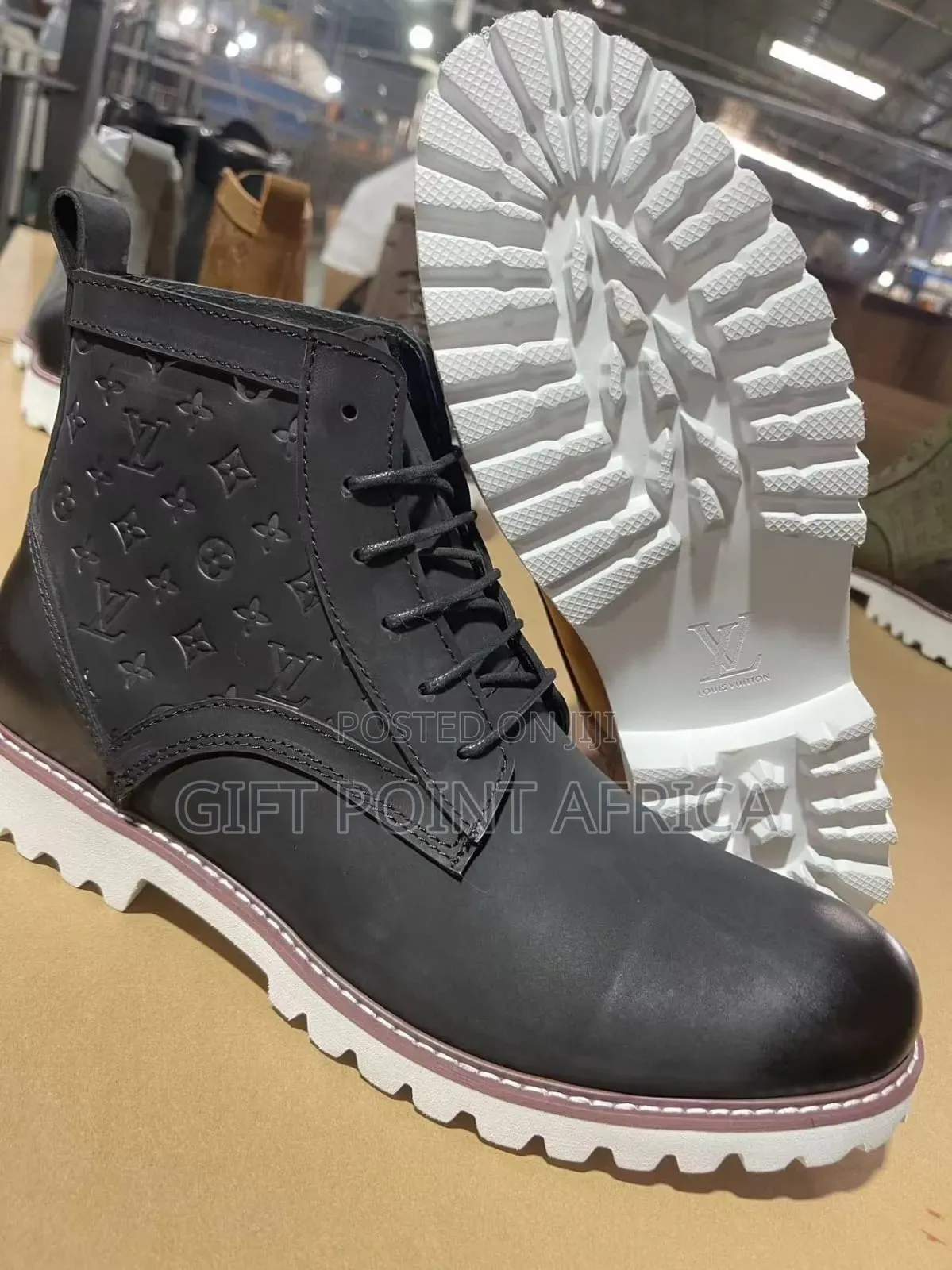 Louis Vuitton Leather Casual Boots Shoes for Men