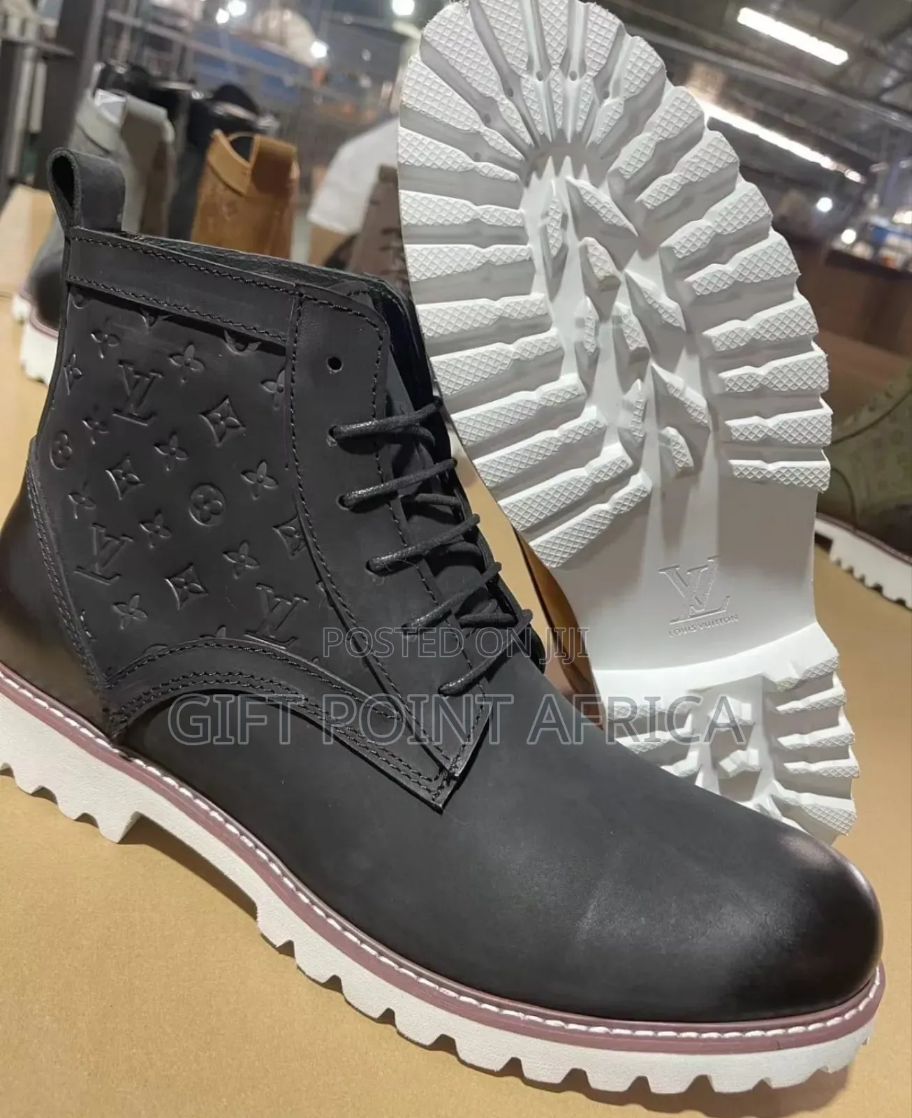 Louis Vuitton Leather Casual Boots Shoes for Men
