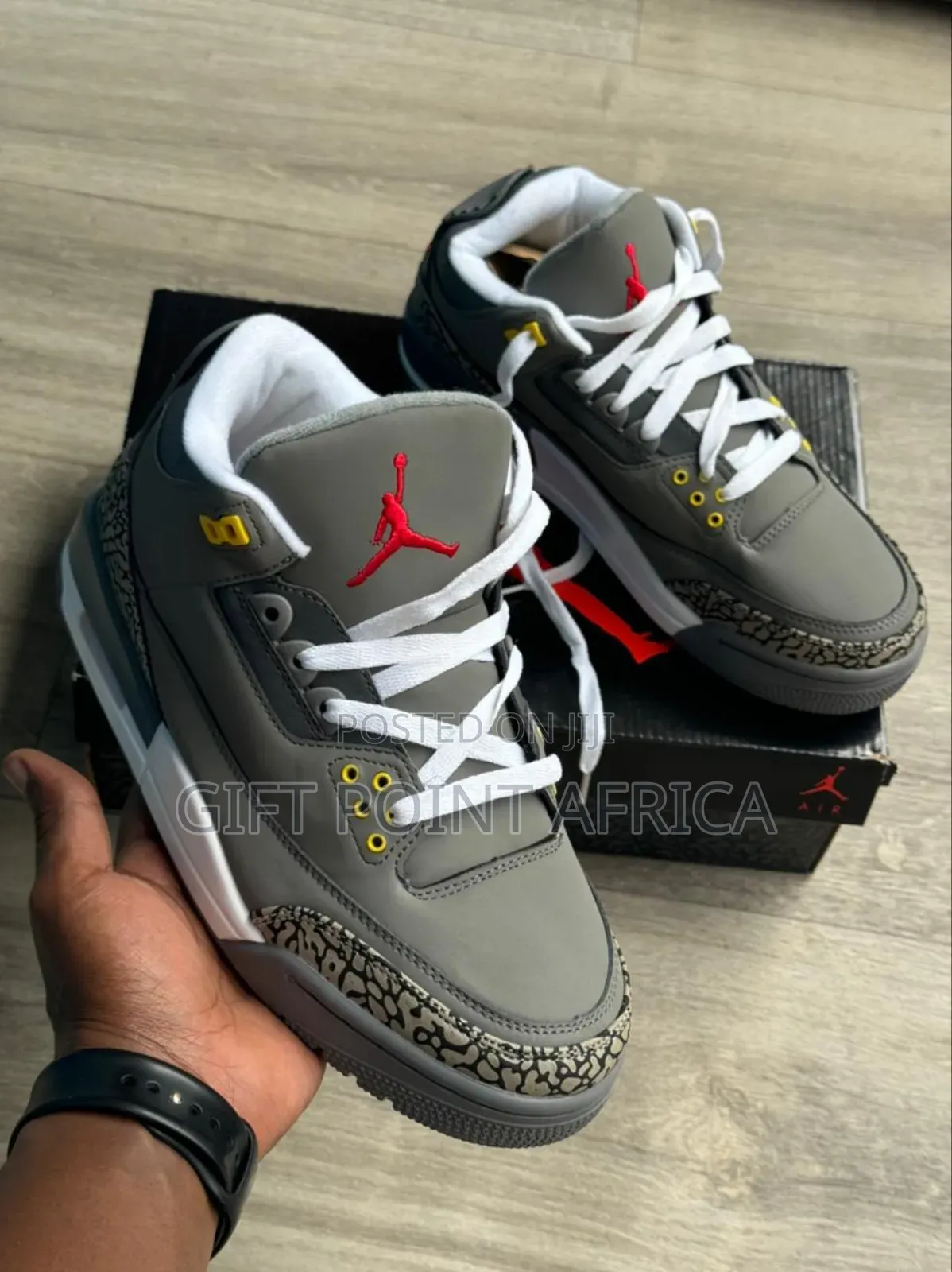 Air Jordan 3 Retro Grey Sneakers Shoes