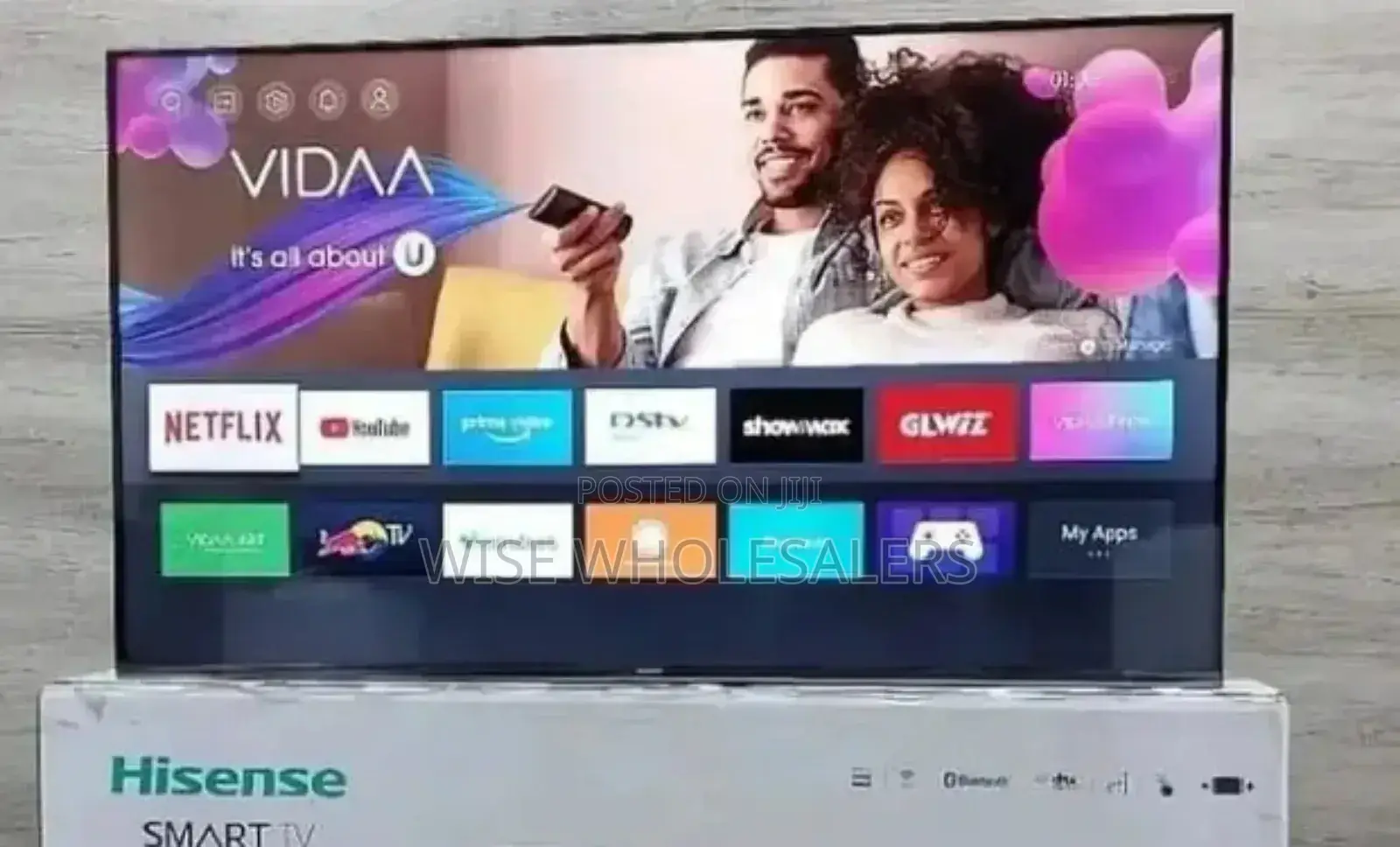 Hisense 50" Inch Frameless Smart Tv,Bluetooth. Available