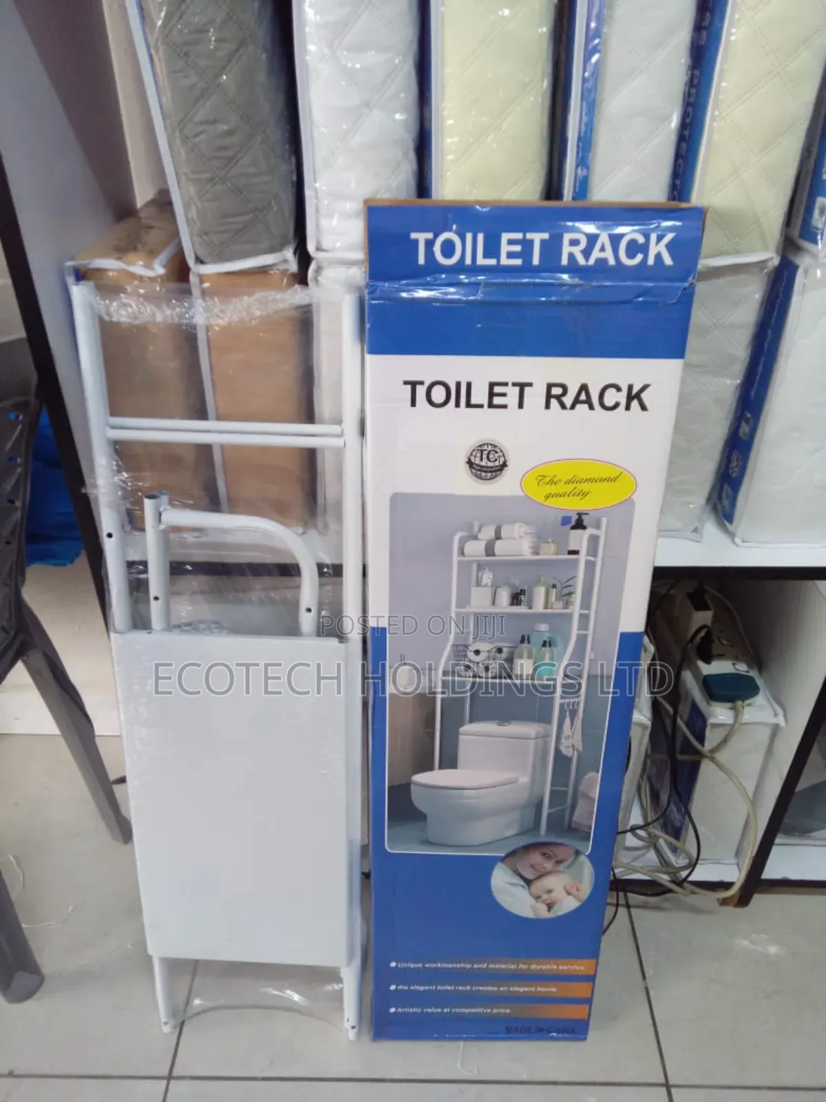 Toilet Rack Organizer Available in White Color