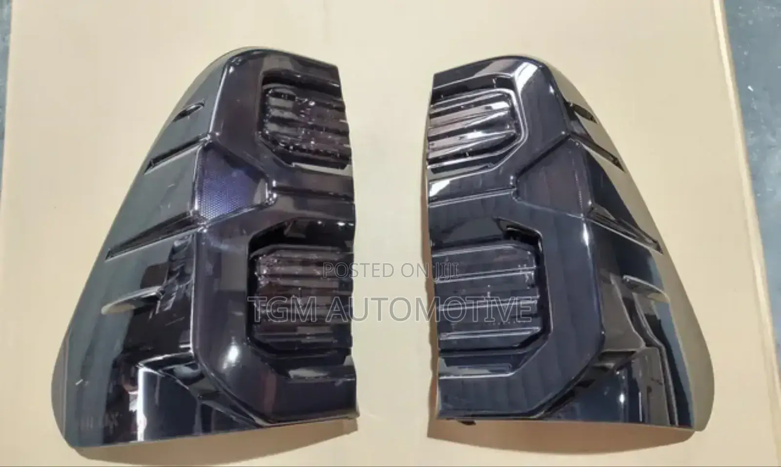 Hilux Revo Led Tail Lights Smoked Tail Lamps Black