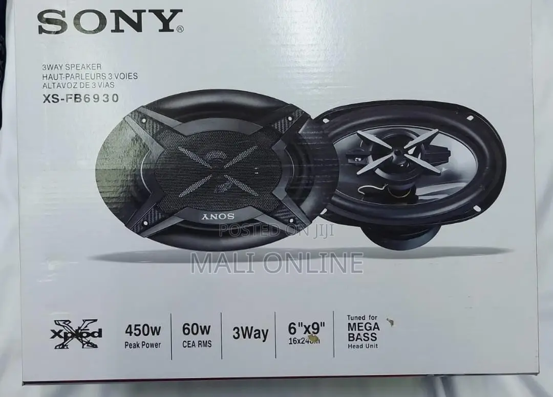 Sony Oval Mid Range Speakers 6 by 9 Inch XS-FB6930 Speakers