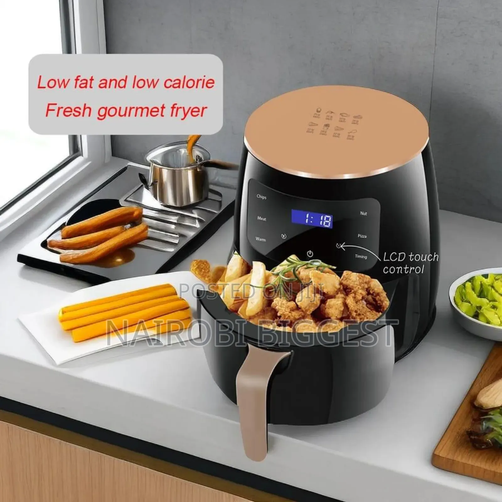Silvercrest 6litres Black Air Fryer